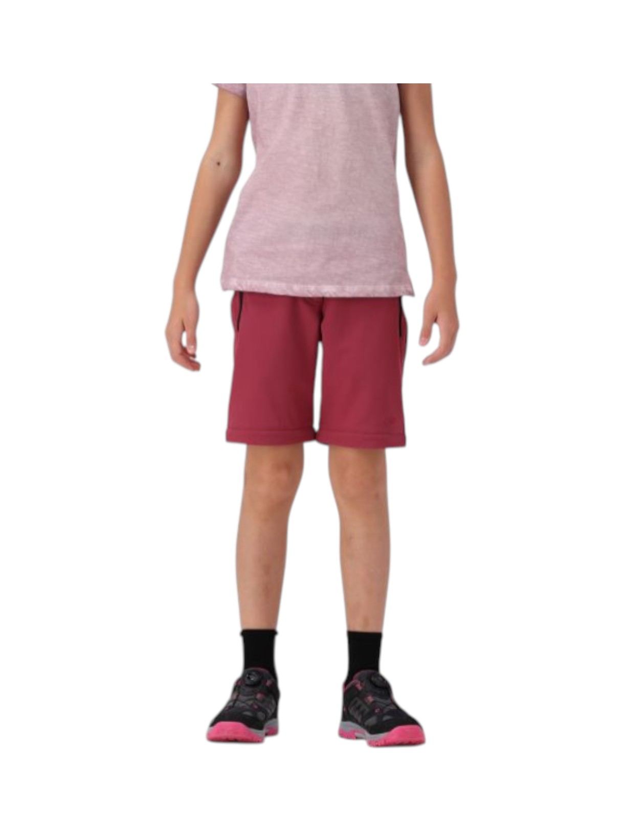 Mädchen Zip Off Stretch Hose mit Gürtel und Dry Function 12