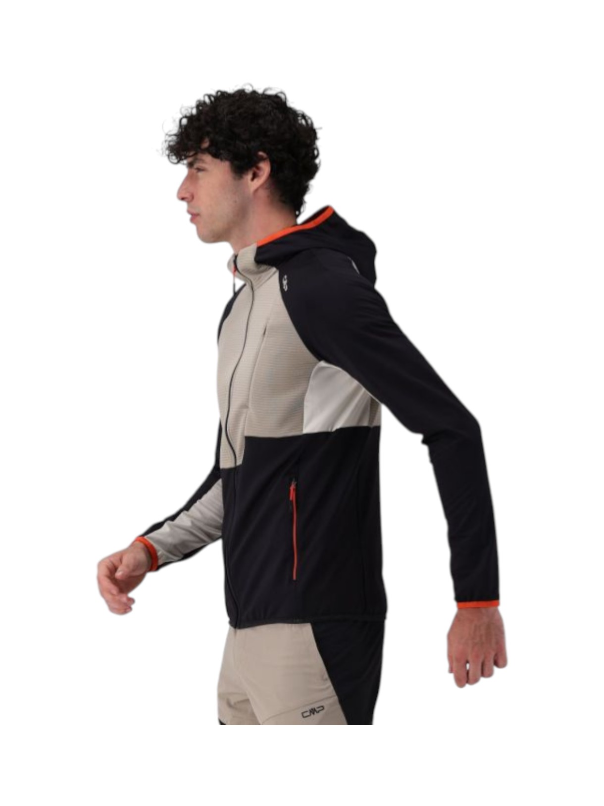 Unlimitech Herren Outdoor Jacke aus Micro Grid Tech Fleece mit Kapuze 12