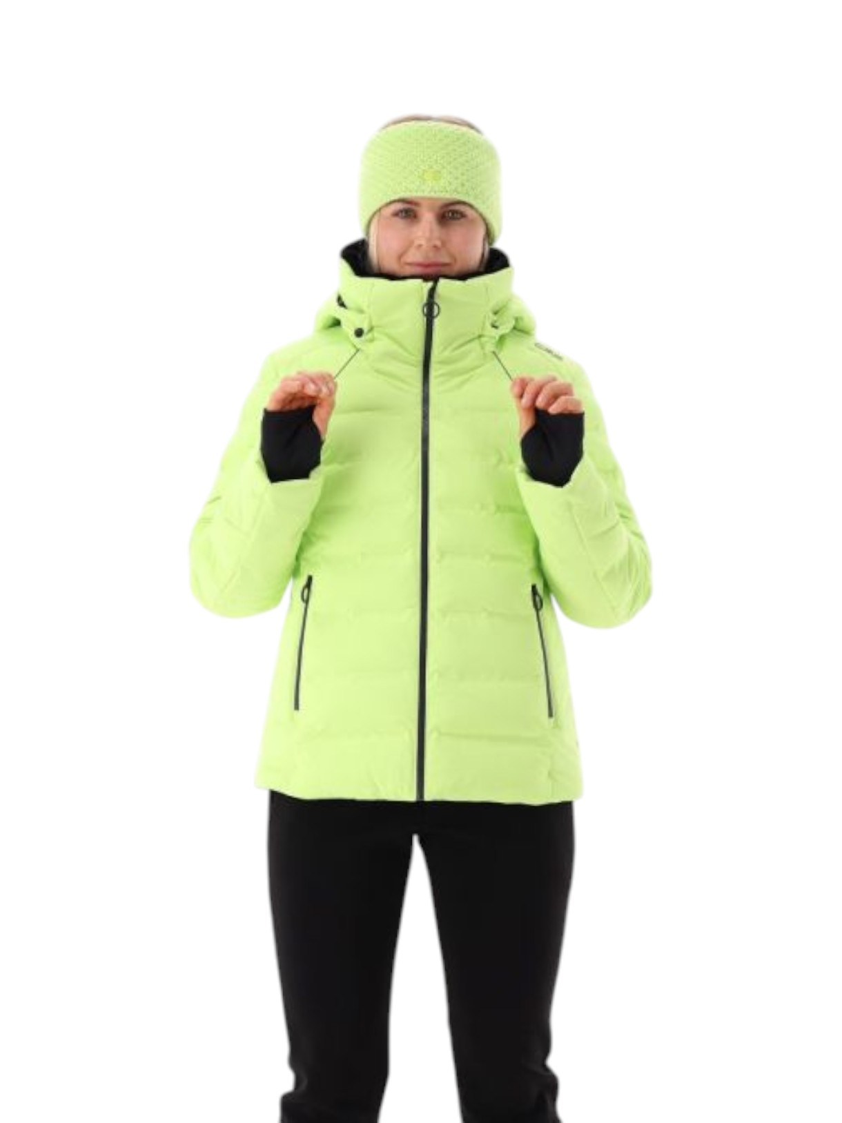 wattierte Damen Skijacke mit Clima Protect und Kapuze 12