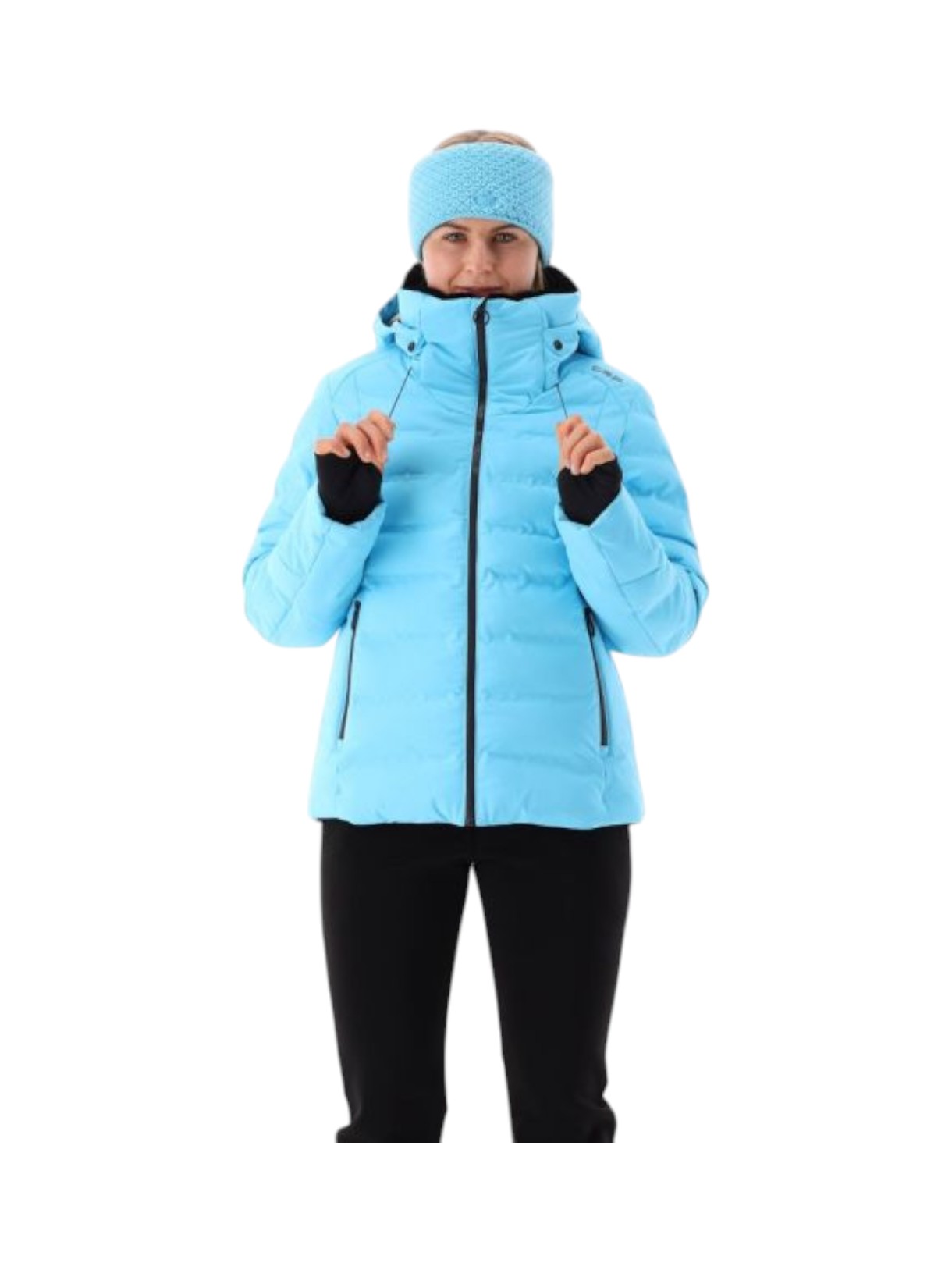 wattierte Damen Skijacke mit Clima Protect und Kapuze 12