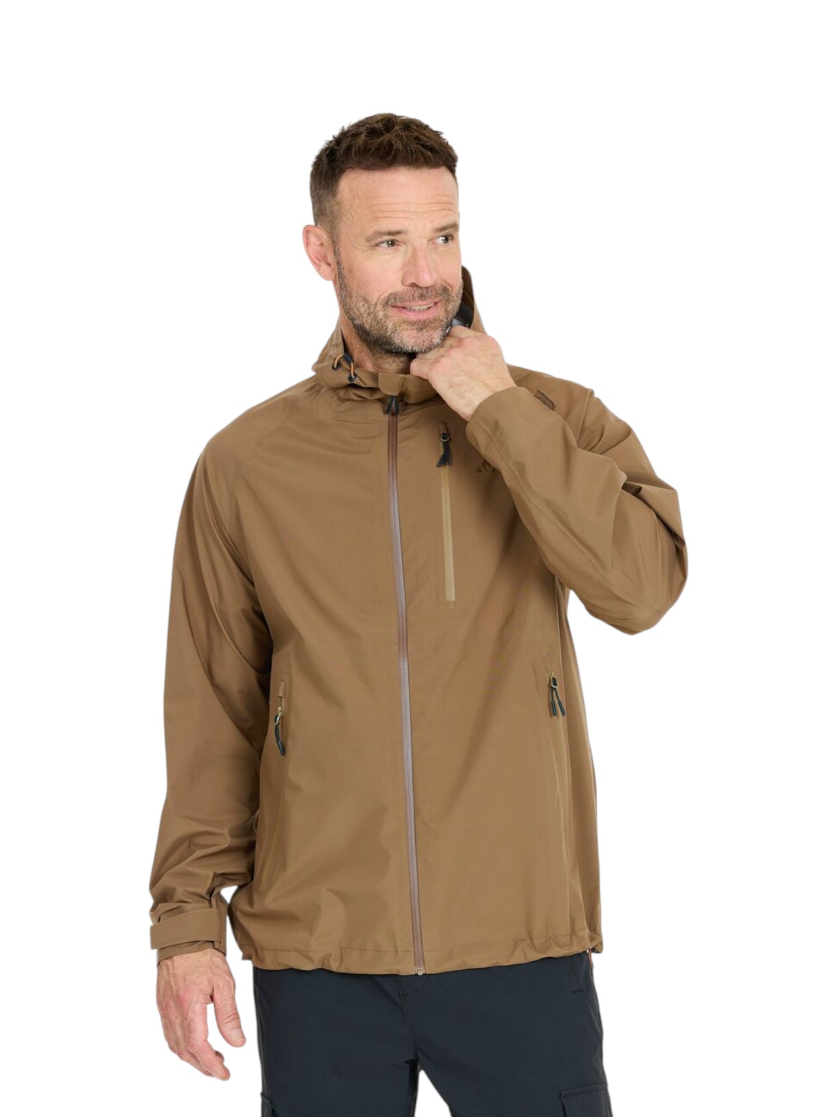 Voyage Layertech Herren Regen Jacke mit Kapuze 12