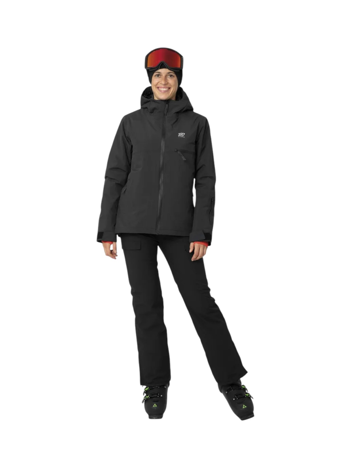 Avan Damen Skijacke mit Kapuze 2