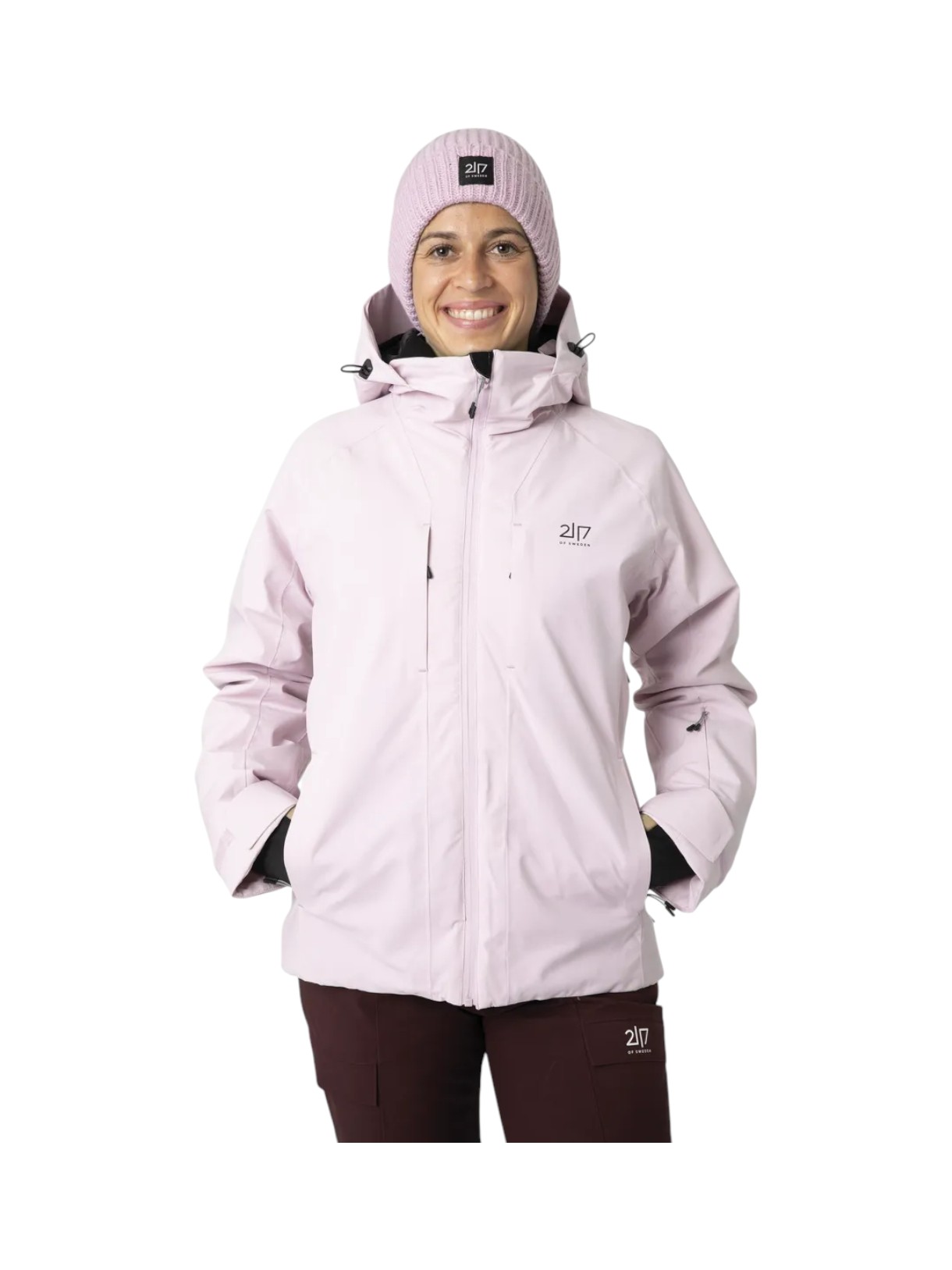 Edum Damen Skijacke mit Kapuze 2