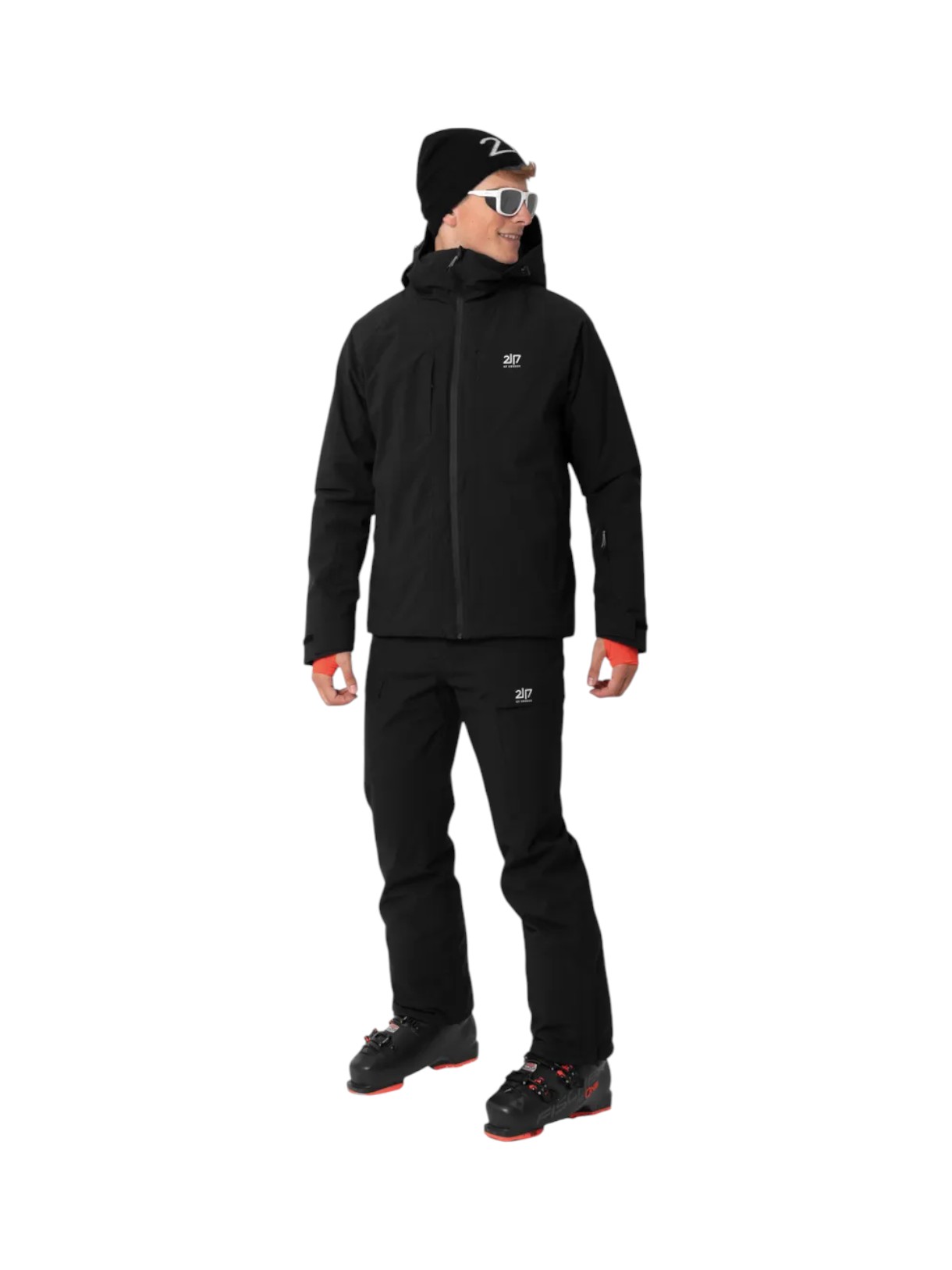 Edum Herren Skijacke mit Kapuze 2