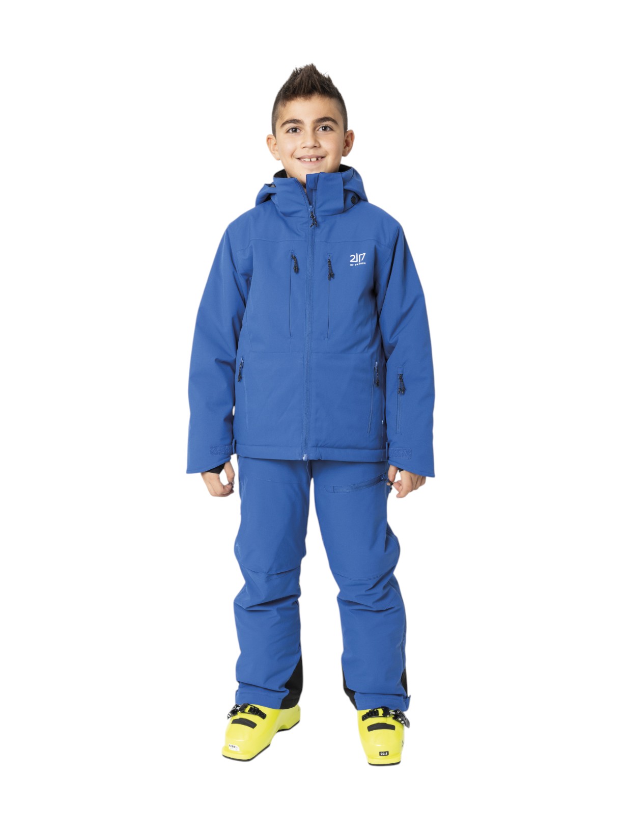 Lauker Kinder Skijacke mit abnehmbarer Kapuze 2