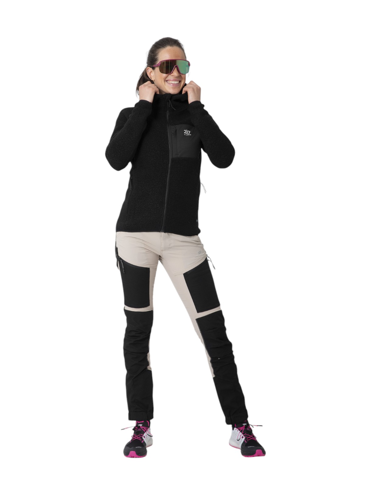 Skord Pile Damen Woll Fleece Hoodie 2