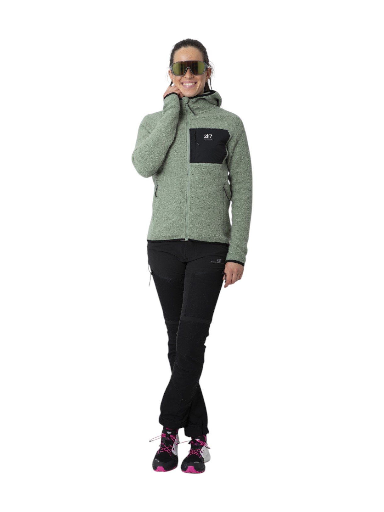 Skord Pile Damen Woll Fleece Hoodie 2