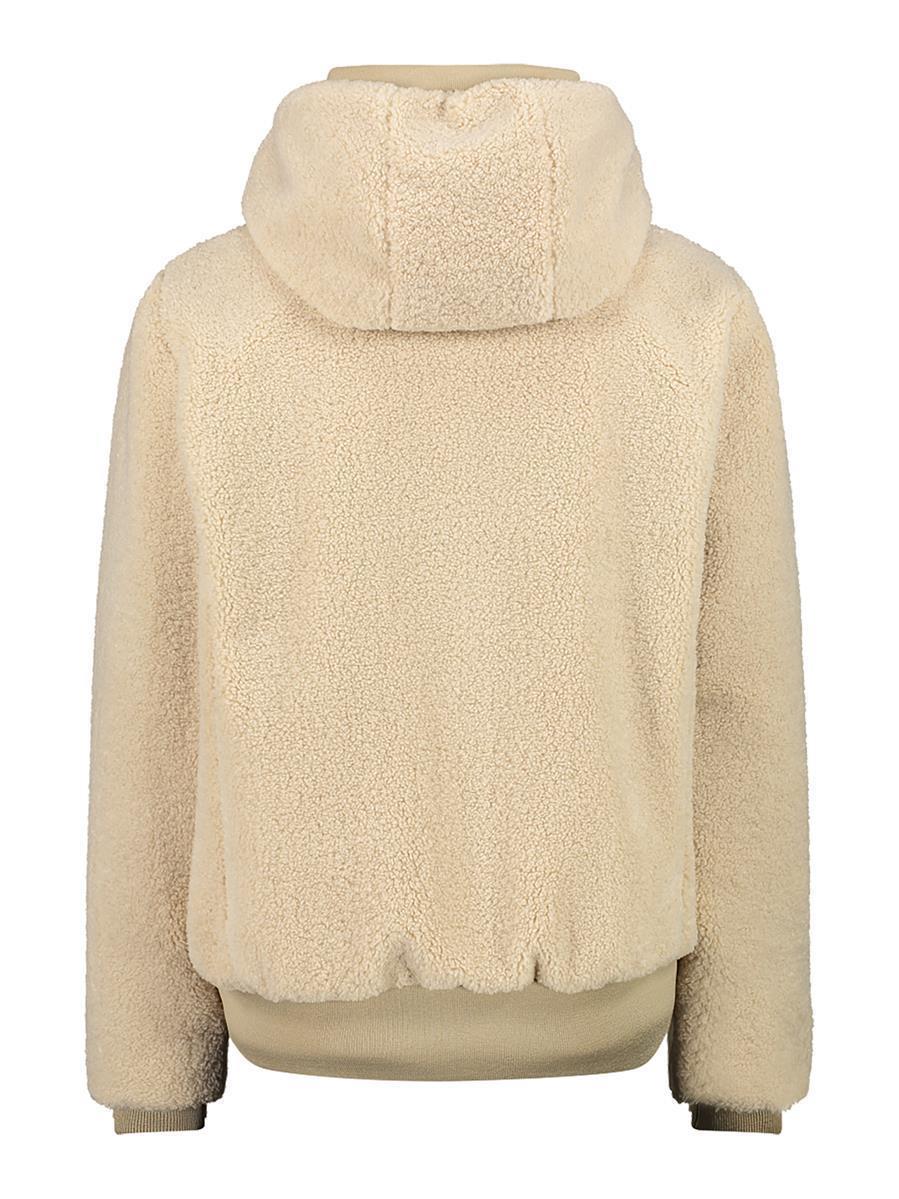 Damen Jacke aus Teddy Fur mit Kapuze 2