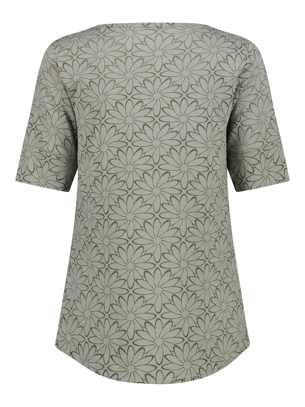 Damen Outdoor T-Shirt mit Blumenprint 2