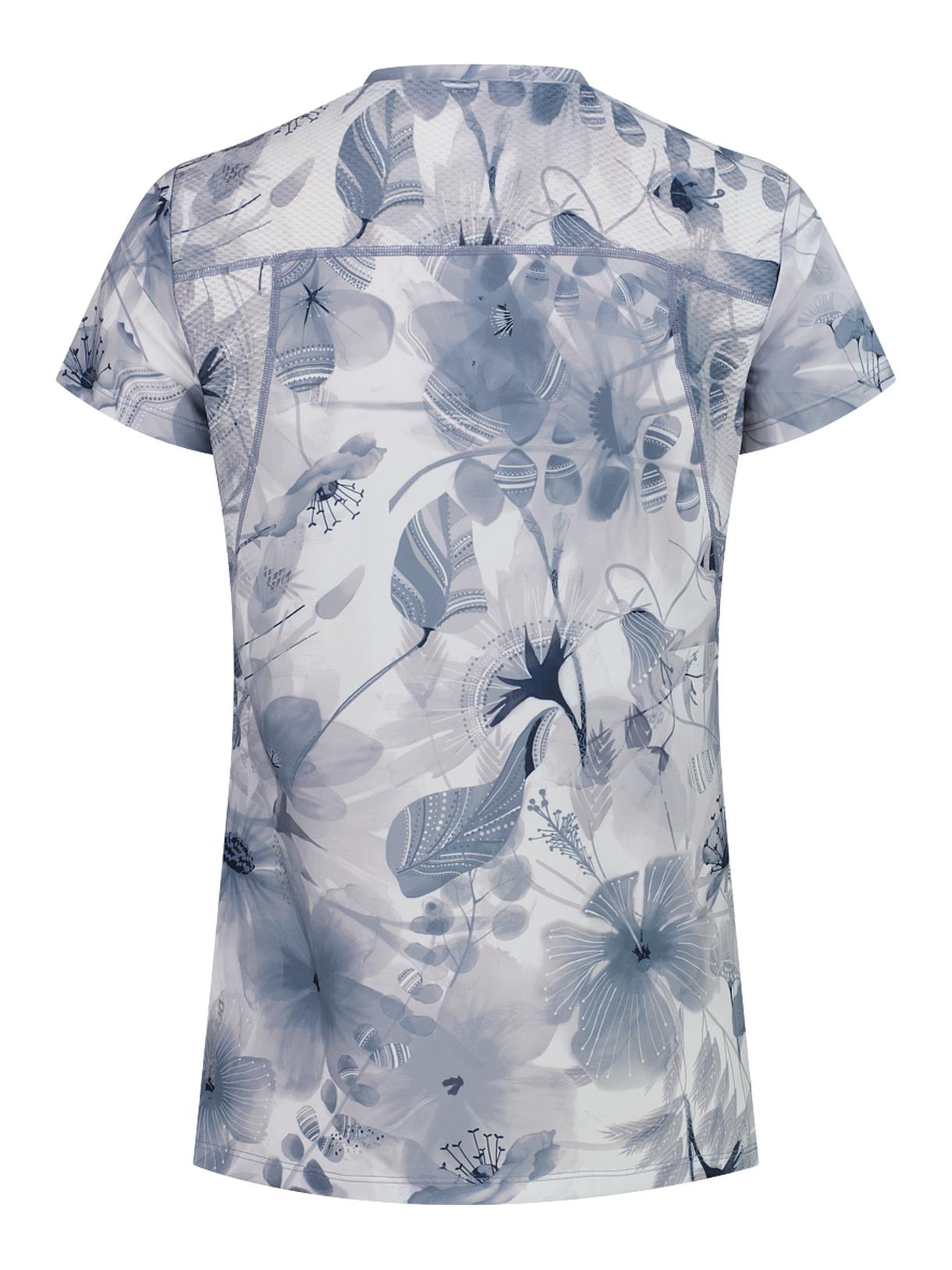 Damen Outdoor T-Shirt mit Blumenprint mit Dry Function 2
