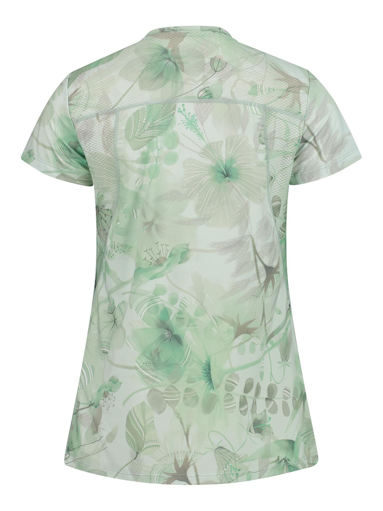 Damen Outdoor T-Shirt mit Blumenprint mit Dry Function 2