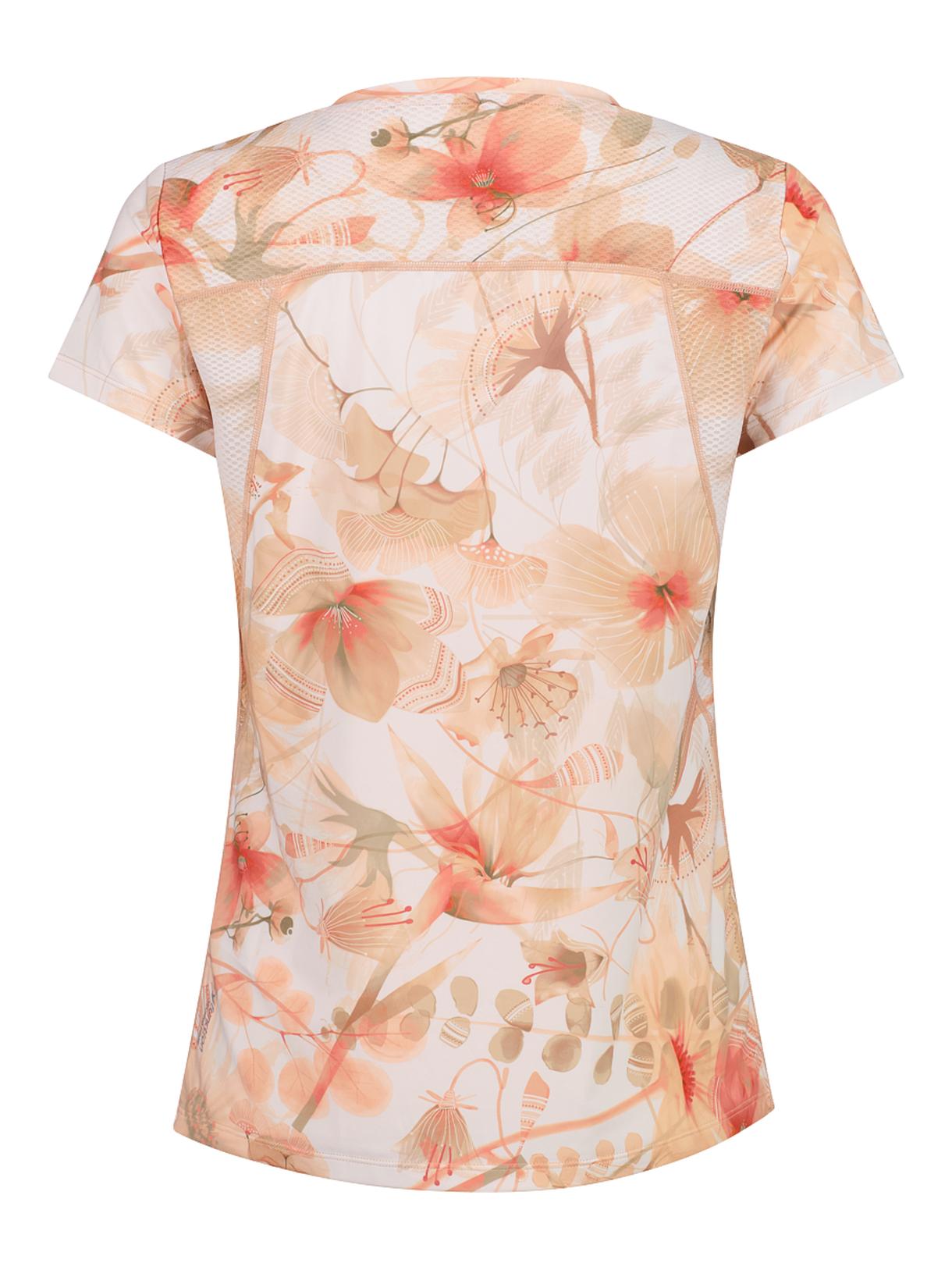 Damen Outdoor T-Shirt mit Blumenprint mit Dry Function 2