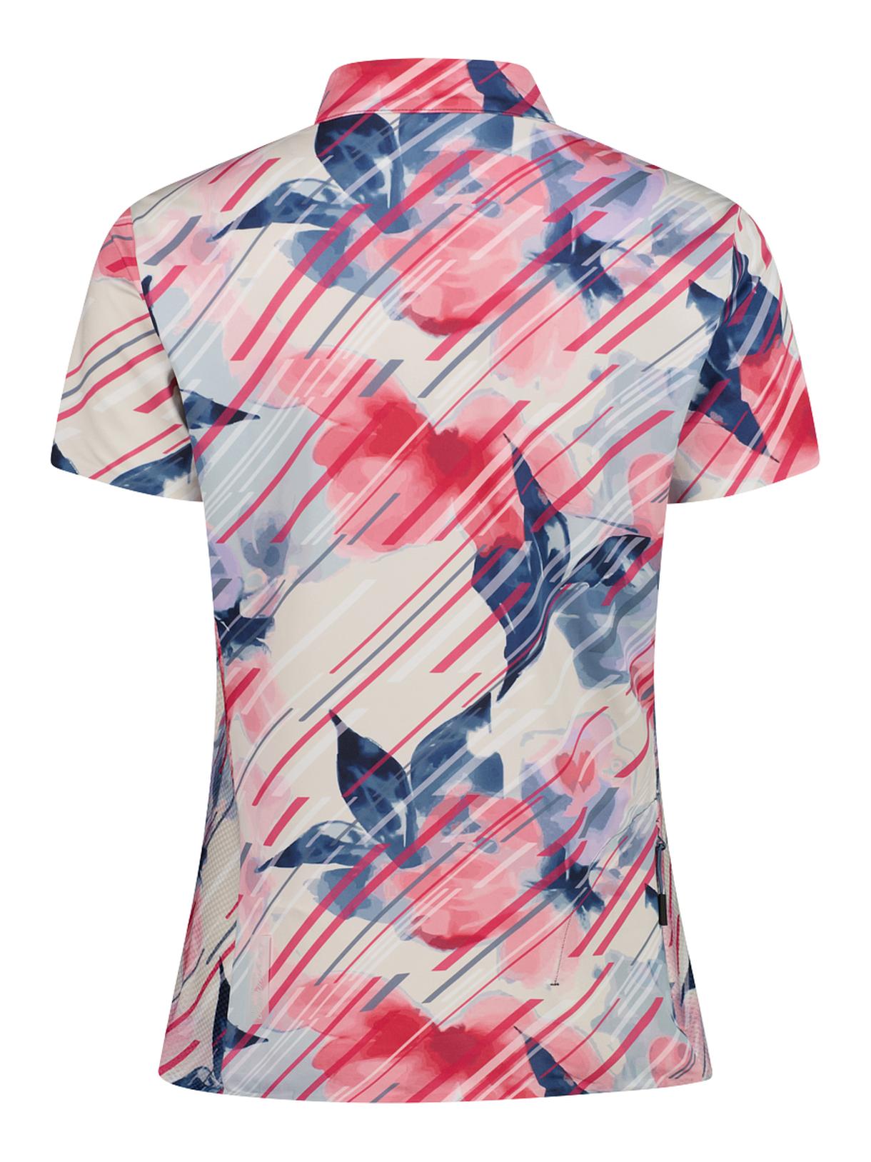 Damen Radshirt mit Blumenprint und Dry Function 2