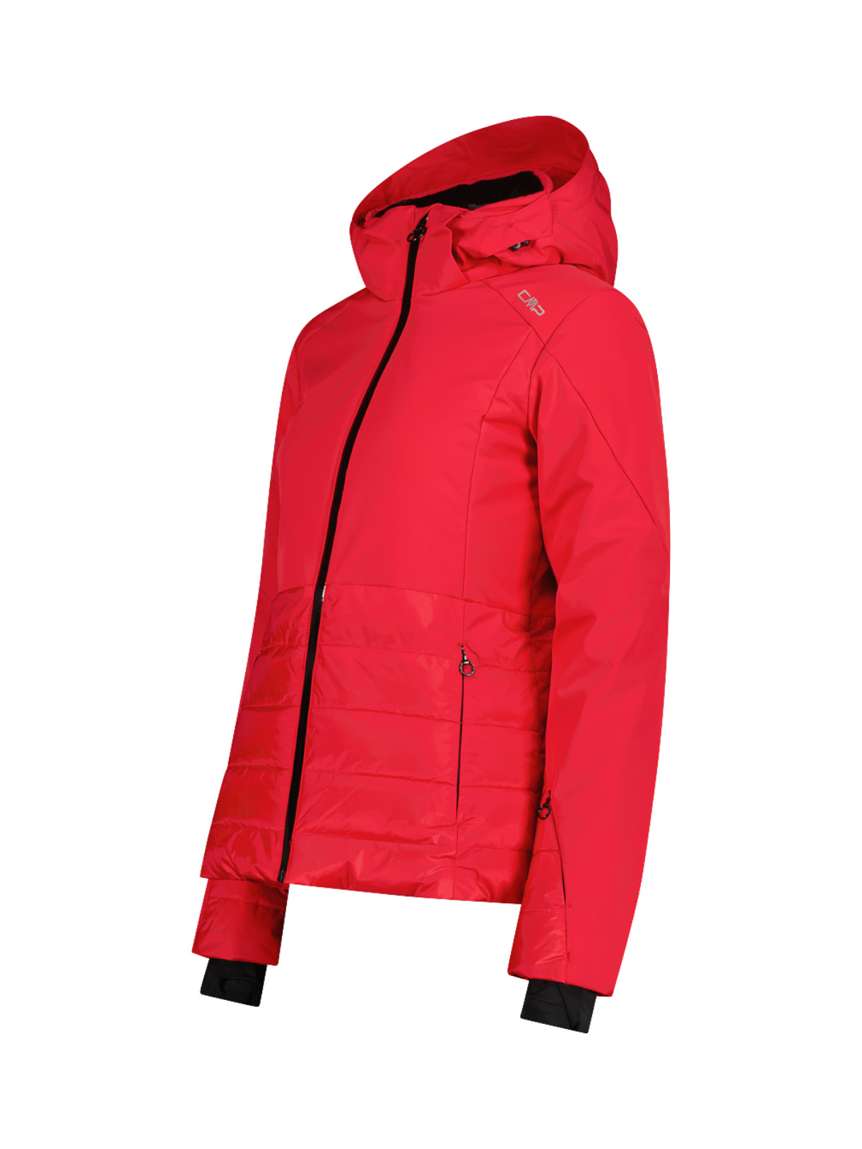 Damen Skijacke aus 4-Way-Stretch-Twill mit abnehmbarer Kapuze aus Kunstfell 2