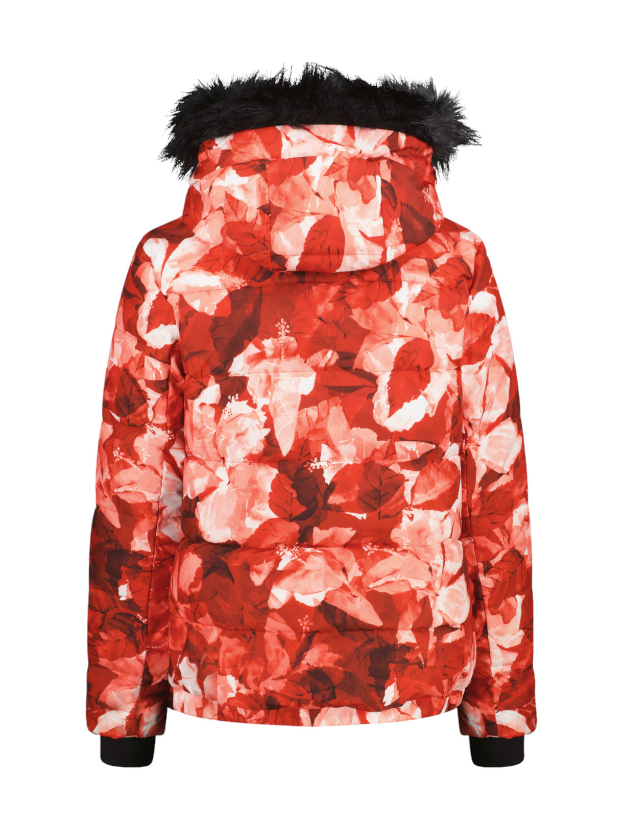 Damen Skijacke mit Kunstfell Kapuze 2