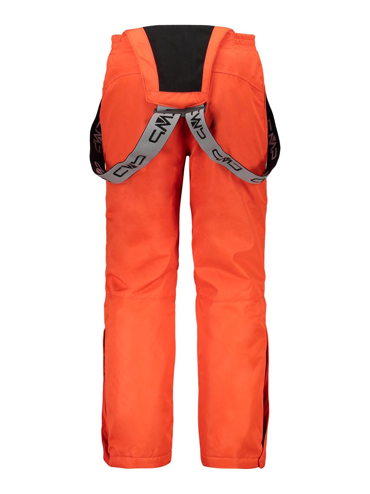 Kinder Skihose Clima Protect mit abnehmbaren Trägern orange 2