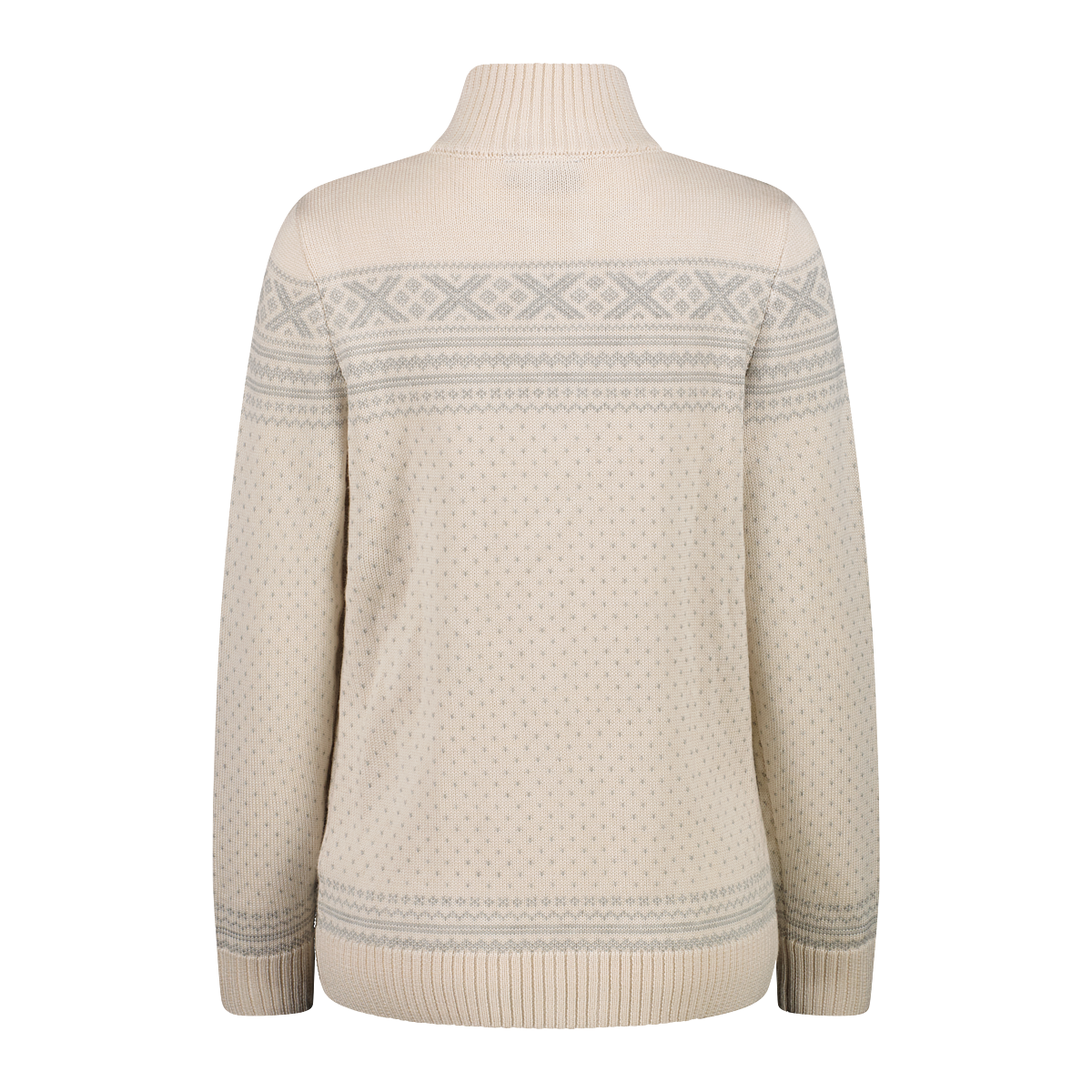 Knitted Damen Sweat Jacke mit Wolle und Full Zip Reißverschluss 2