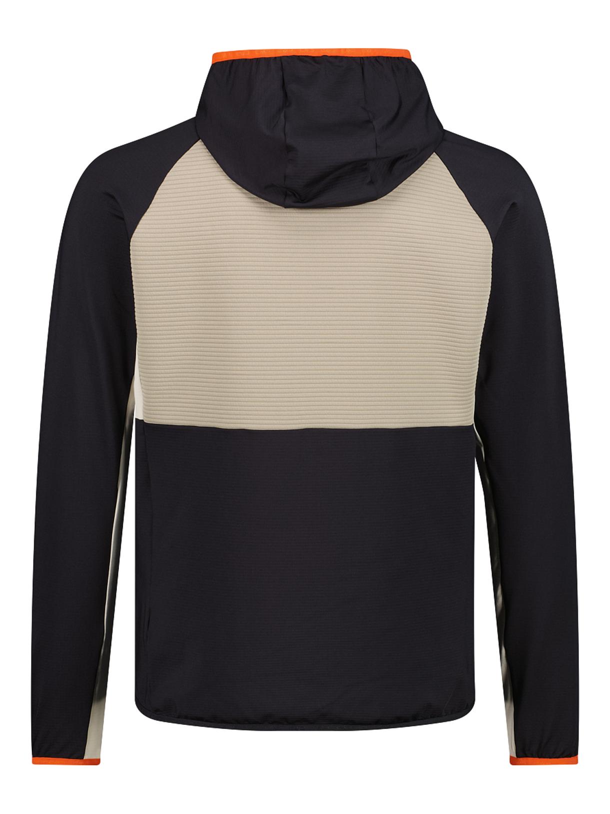 Unlimitech Herren Outdoor Jacke aus Micro Grid Tech Fleece mit Kapuze 2