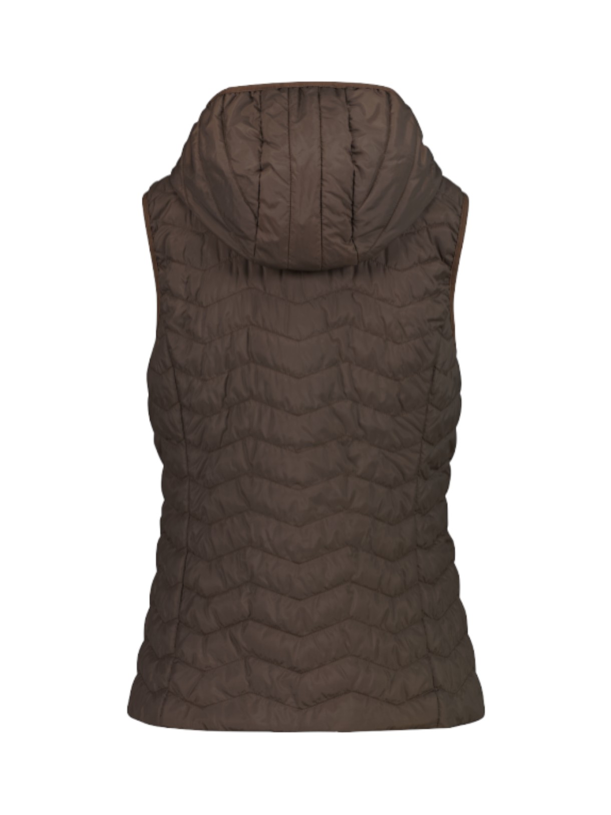 wasserabweisende Damen Weste mit Feel Warm Flat und Kapuze 2