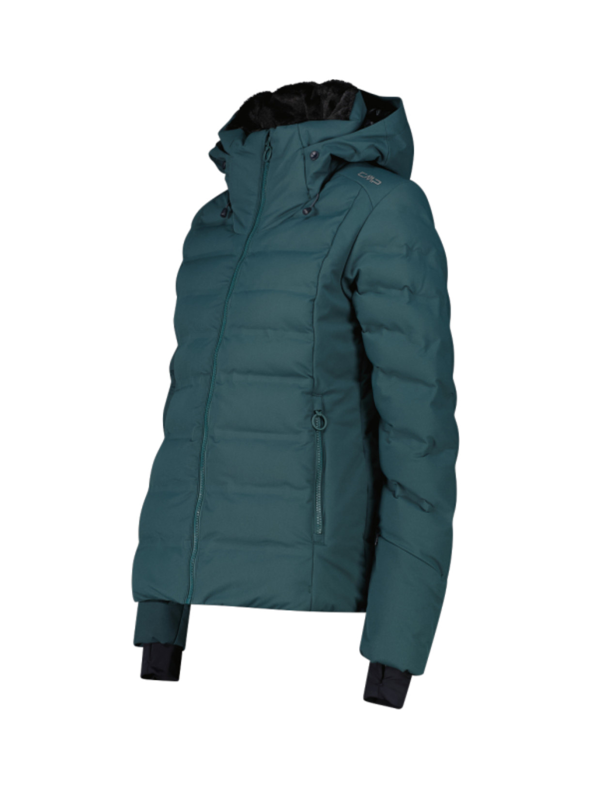 wattierte Damen Skijacke mit Clima Protect und Kapuze 2