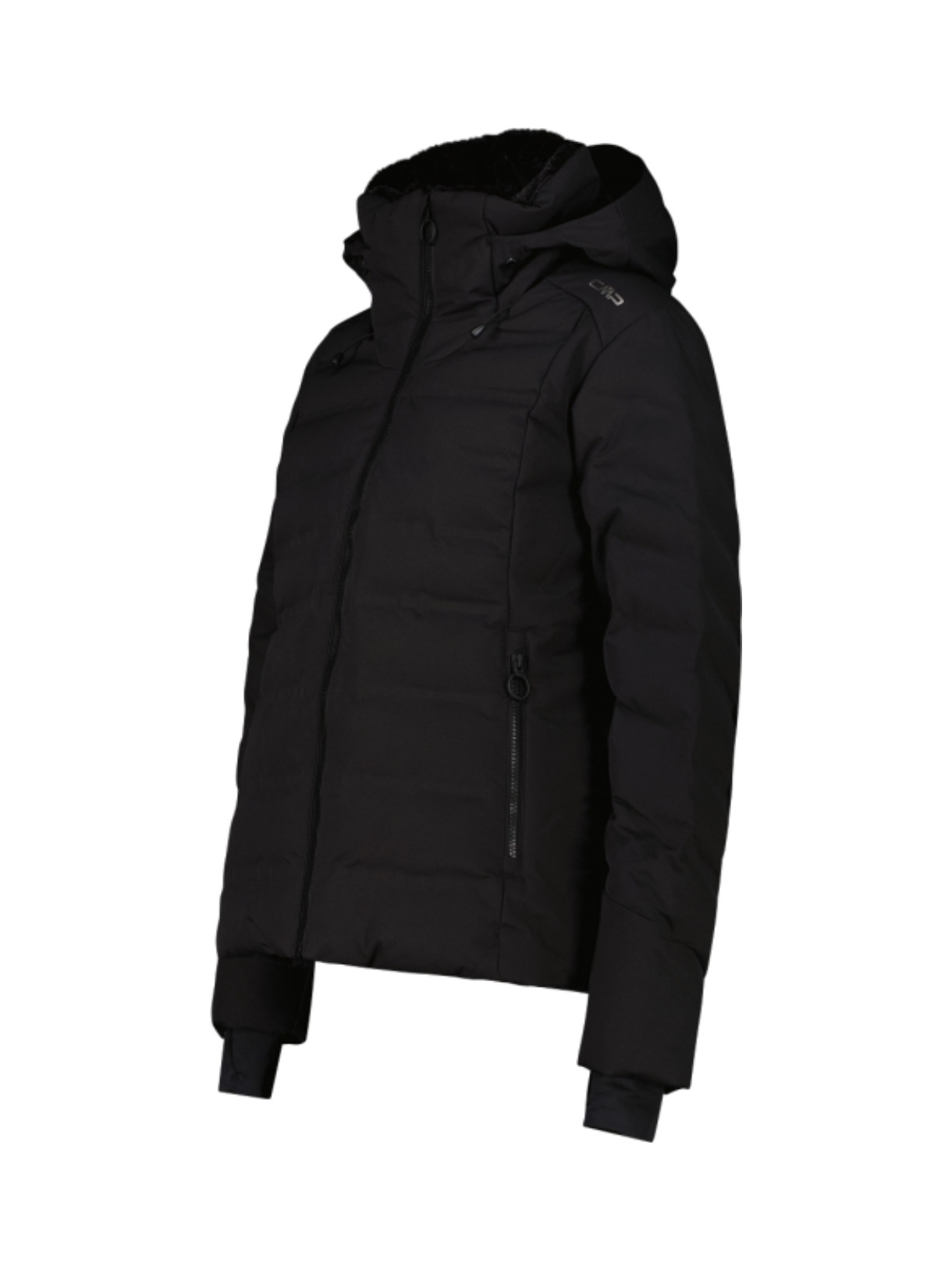 wattierte Damen Skijacke mit Clima Protect und Kapuze 2