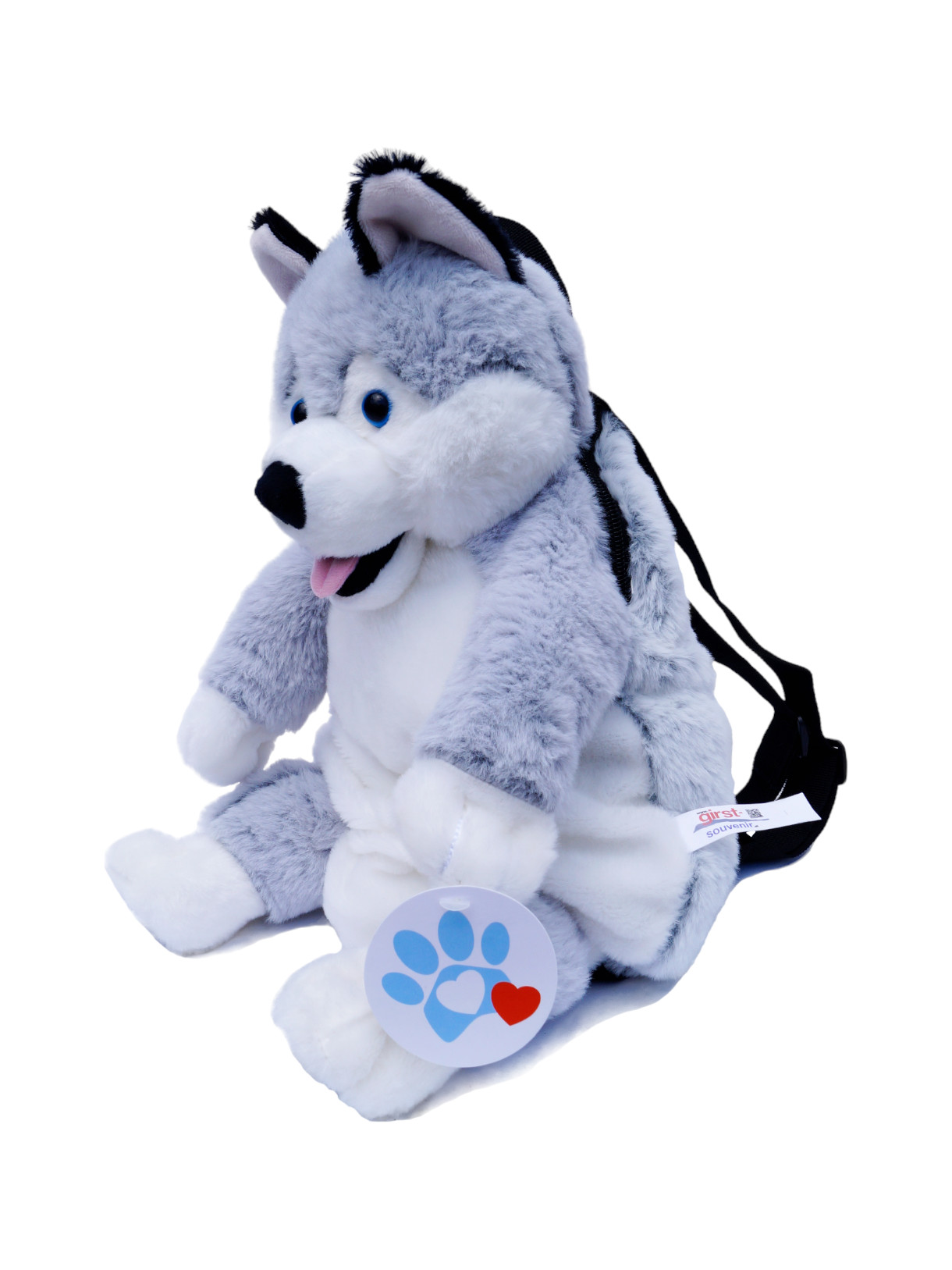 Plüsch Husky Rucksack 2