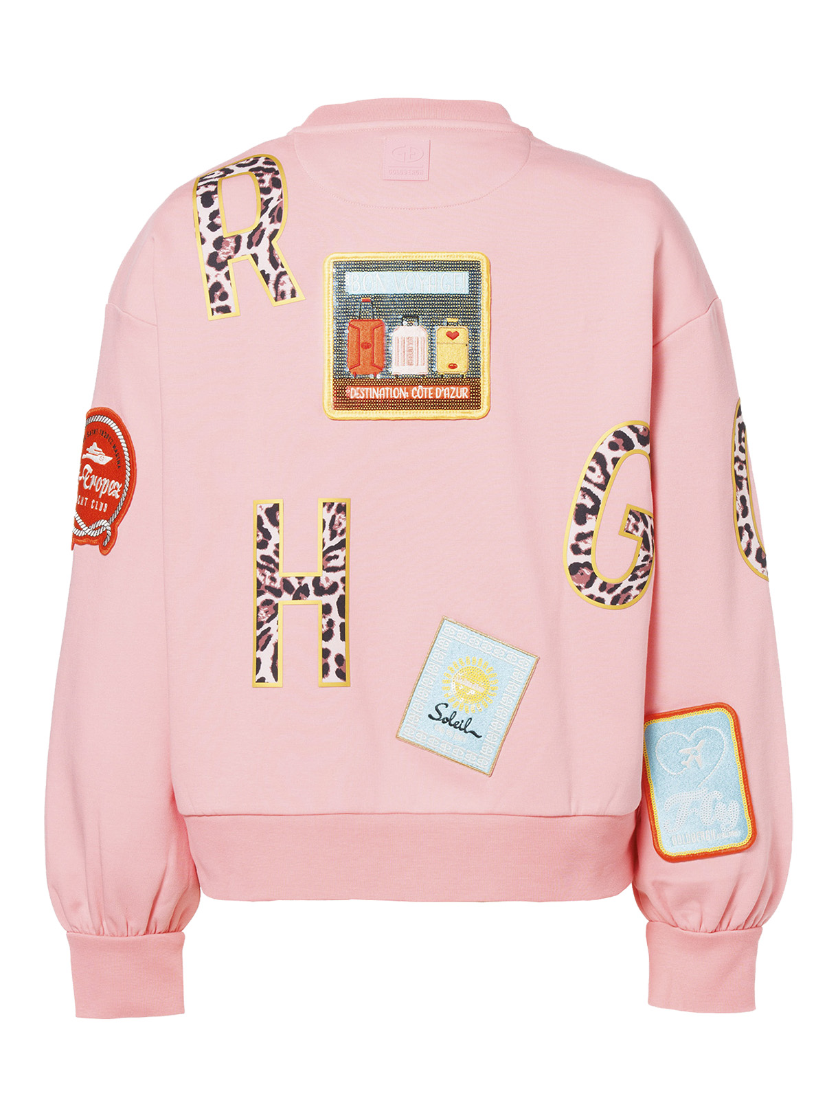 Piscine Damen Sweater mit Allover- Badges 2