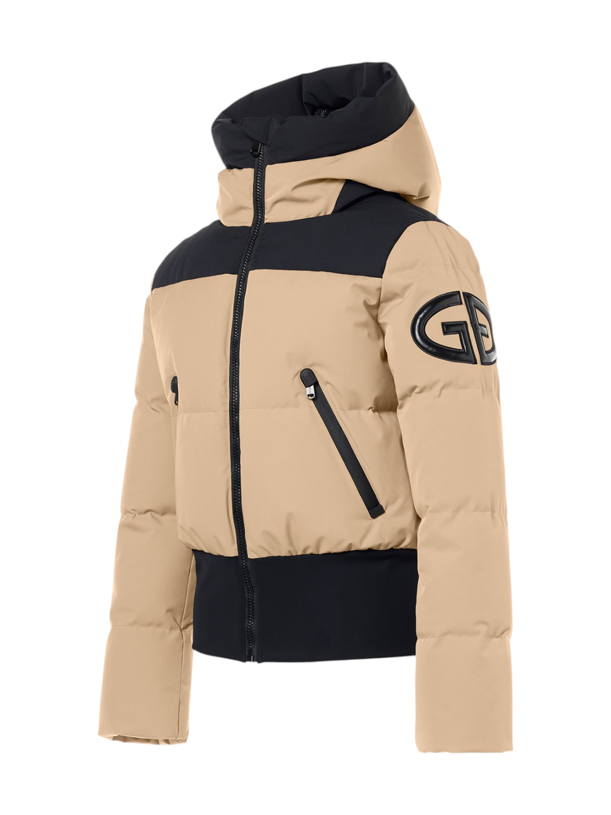 Village Damen Daunen Bomber Skijacke mit Kapuze 2