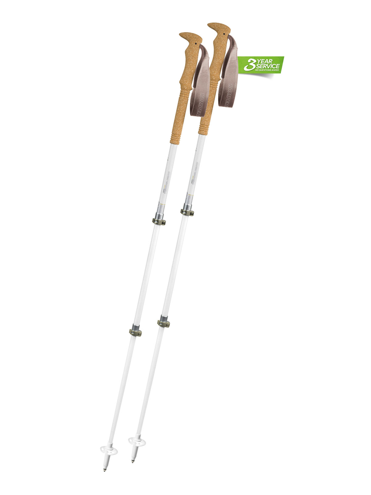 Borea Carbon Pro Wanderstöcke weiss 2