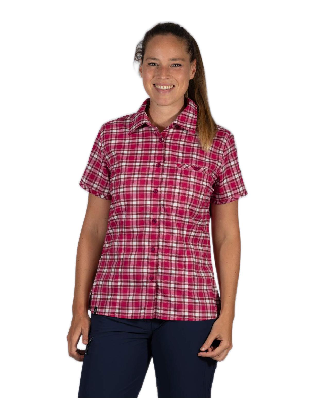 Elbe II Outdoor Damen Kurzarm Bluse kariert 2