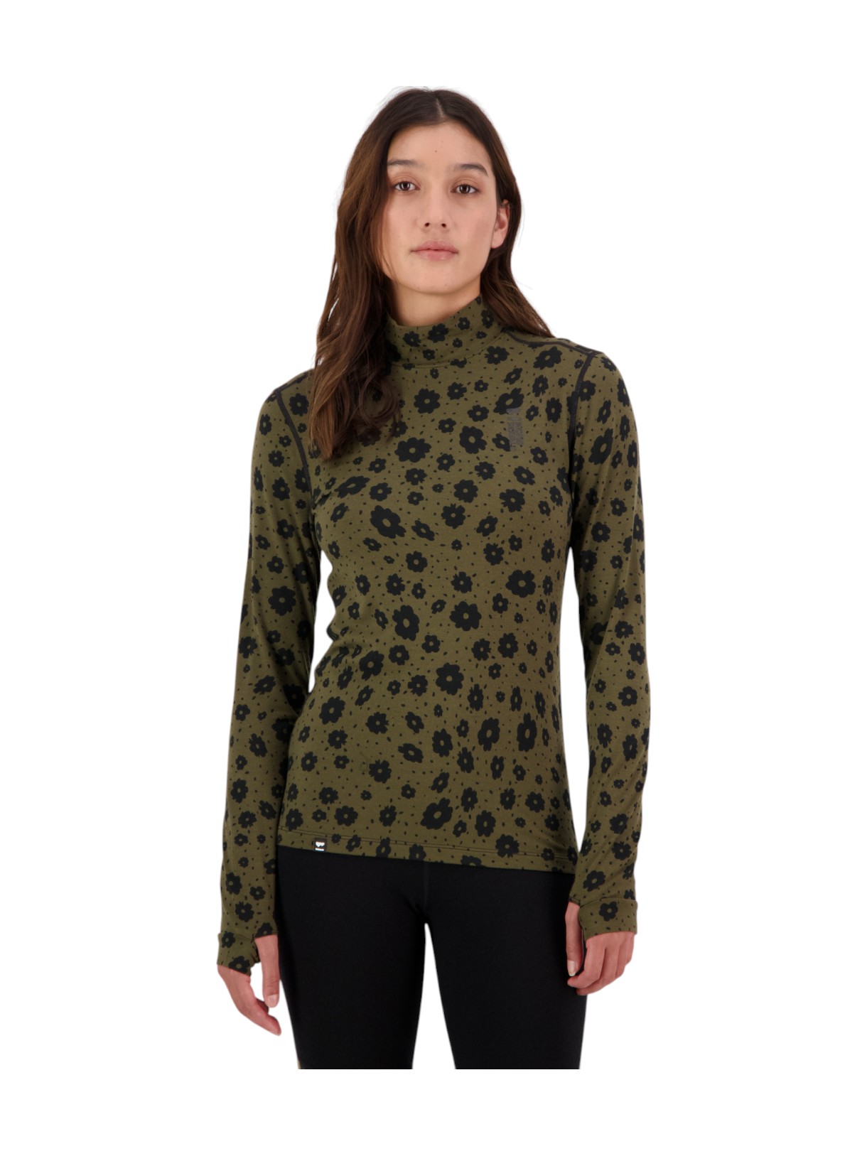 Merino Flex 200 Mock Neck Damen Langarm Shirt 2