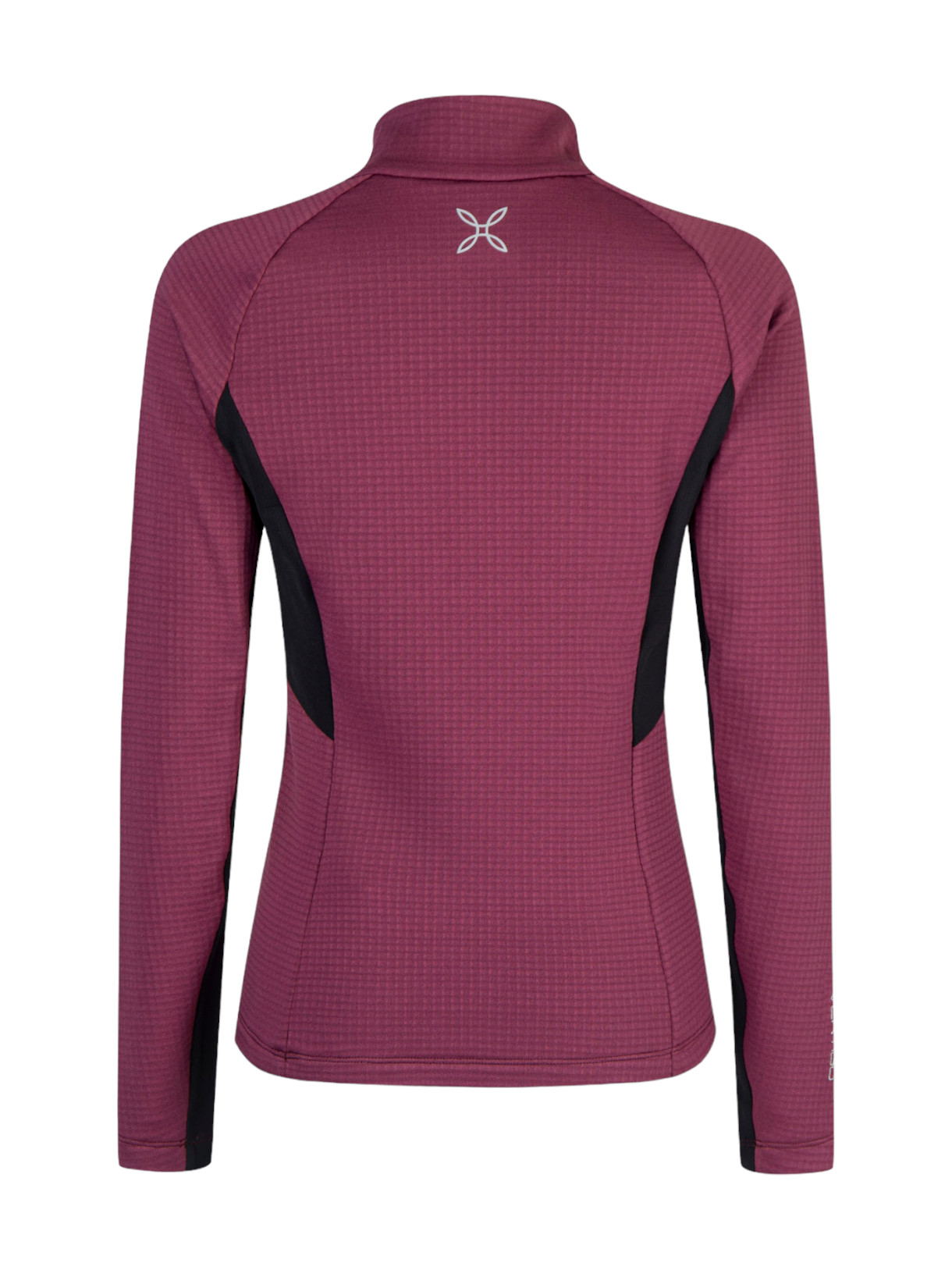 Stretch Color 3 Zip Maglia Damen Fleece Langarm Shirt 2