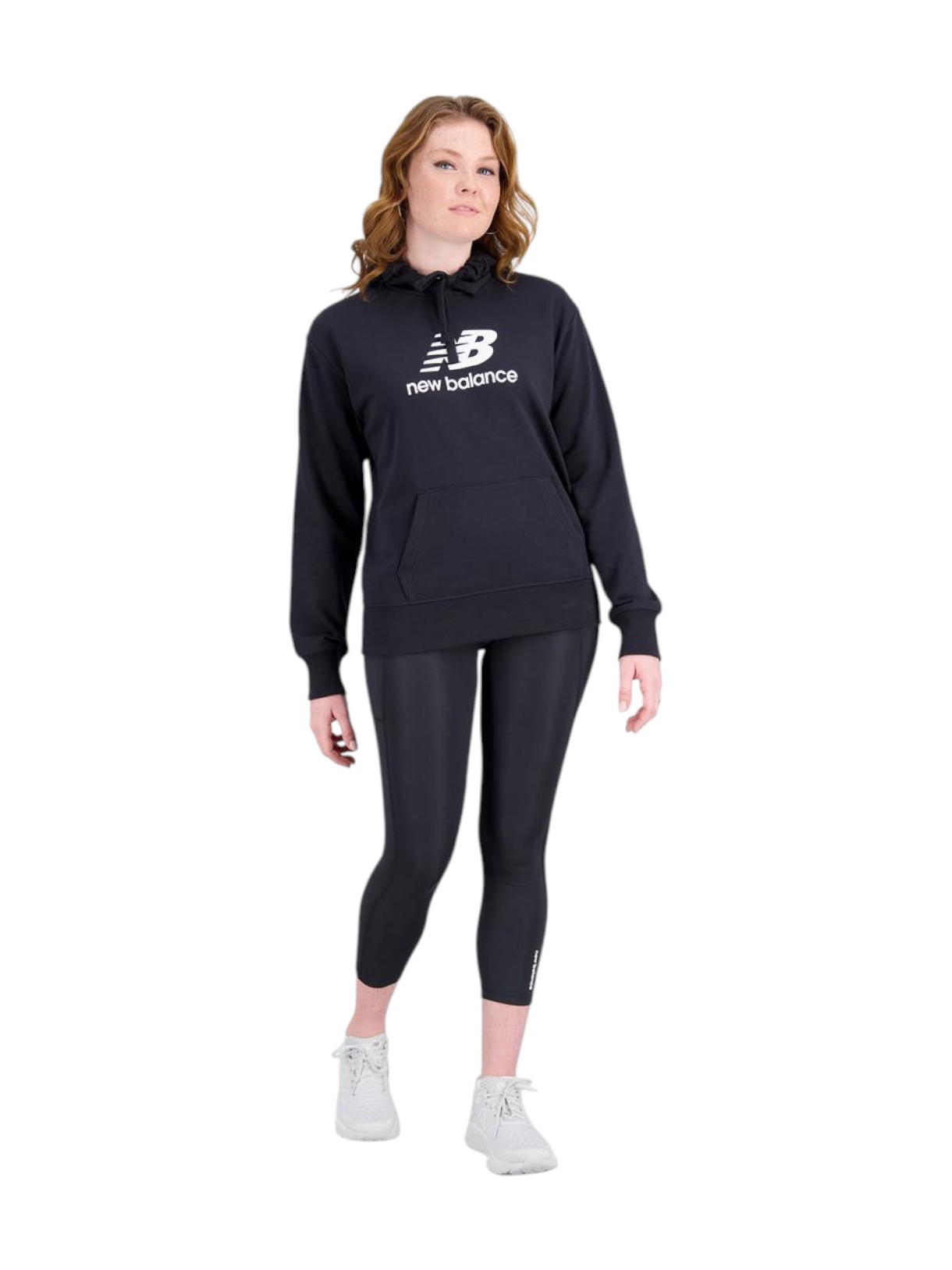 Essentials Stacked Logo Damen Kapuzenpullover 2