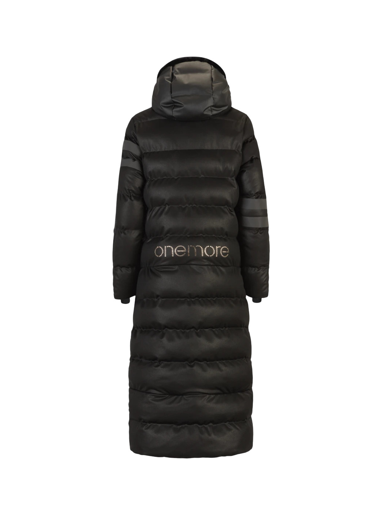 211 Damen Winter Mantel zur Jacke wandelbar mit Swarovski-Kristallen und Kapuze 2