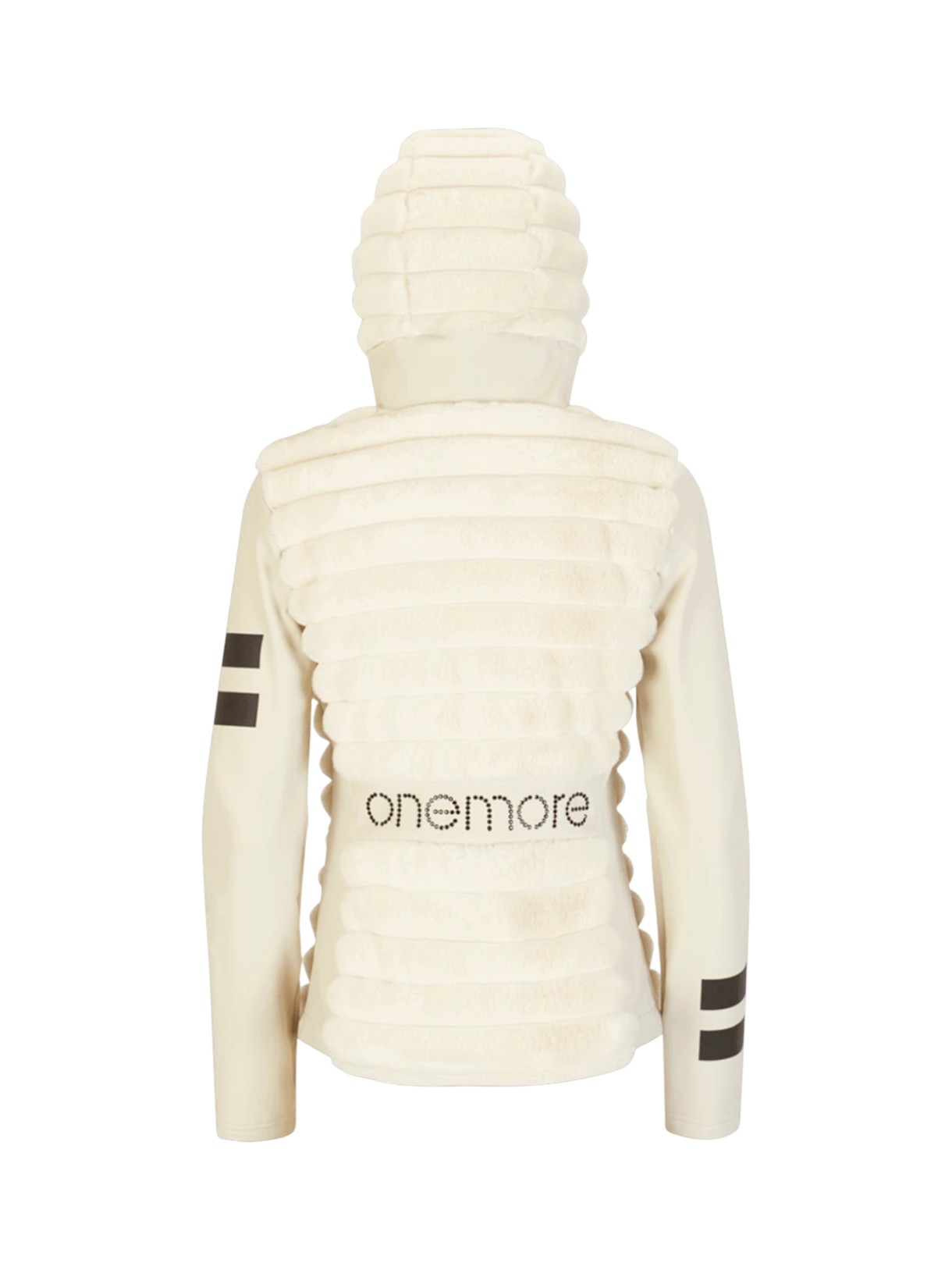 451 gefütterte Damen Softshell Jacke mit Swarovski-Kristallen und Kapuze mit Kunstfell 2