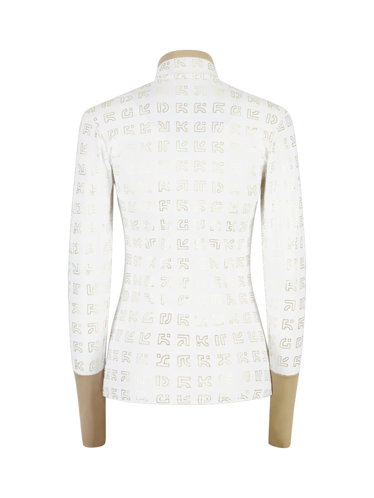 631 Damen Rollkragen Half Zip Pullover mit Swarovski-Kristallen 2