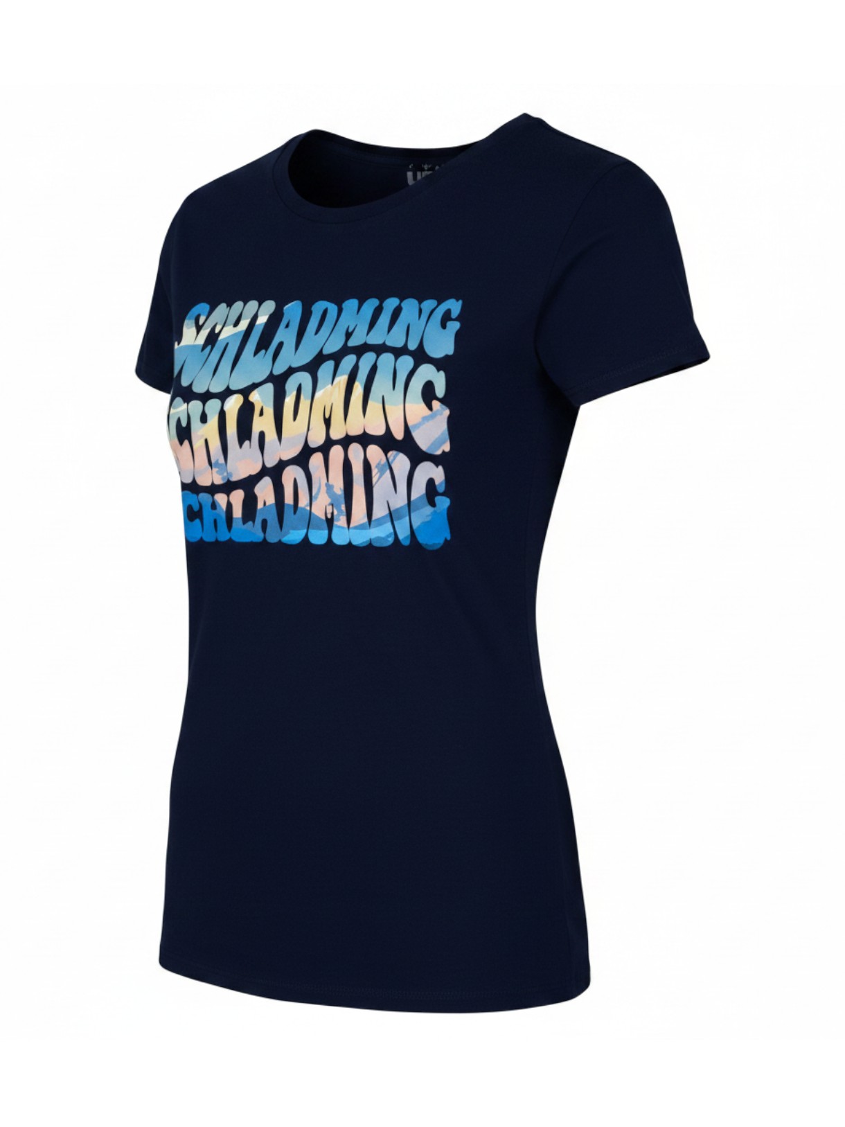Curvy Damen T-Shirt blau 2