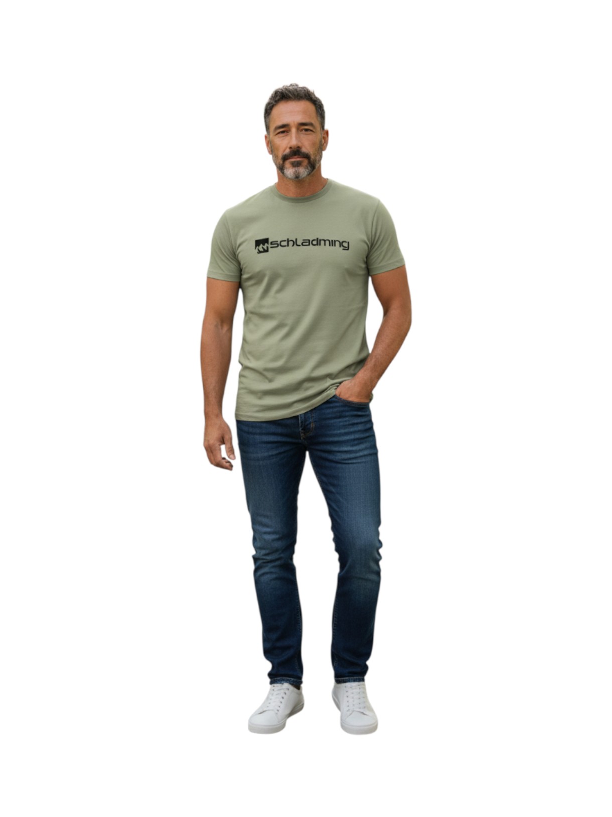 Squary Logo Flock T-Shirt 2