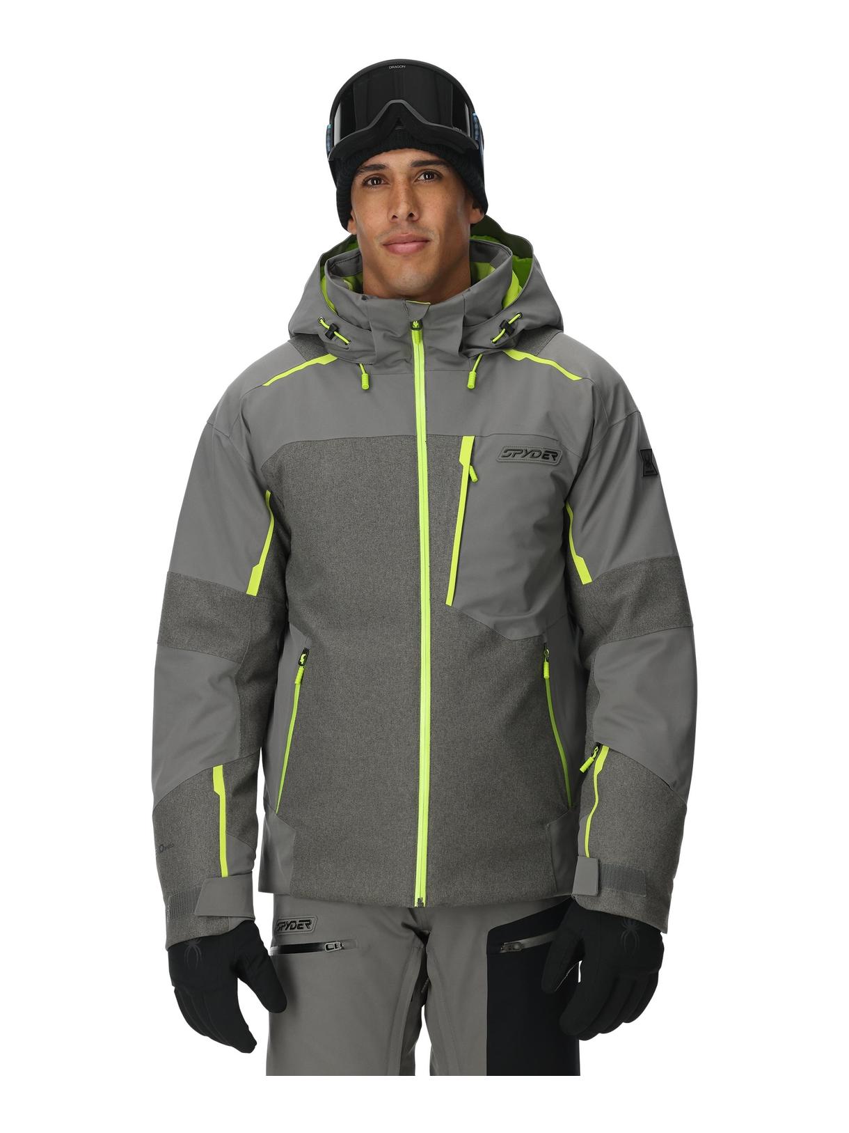 Leader Herren Skijacke mit abnehmbarer Kapuze 2