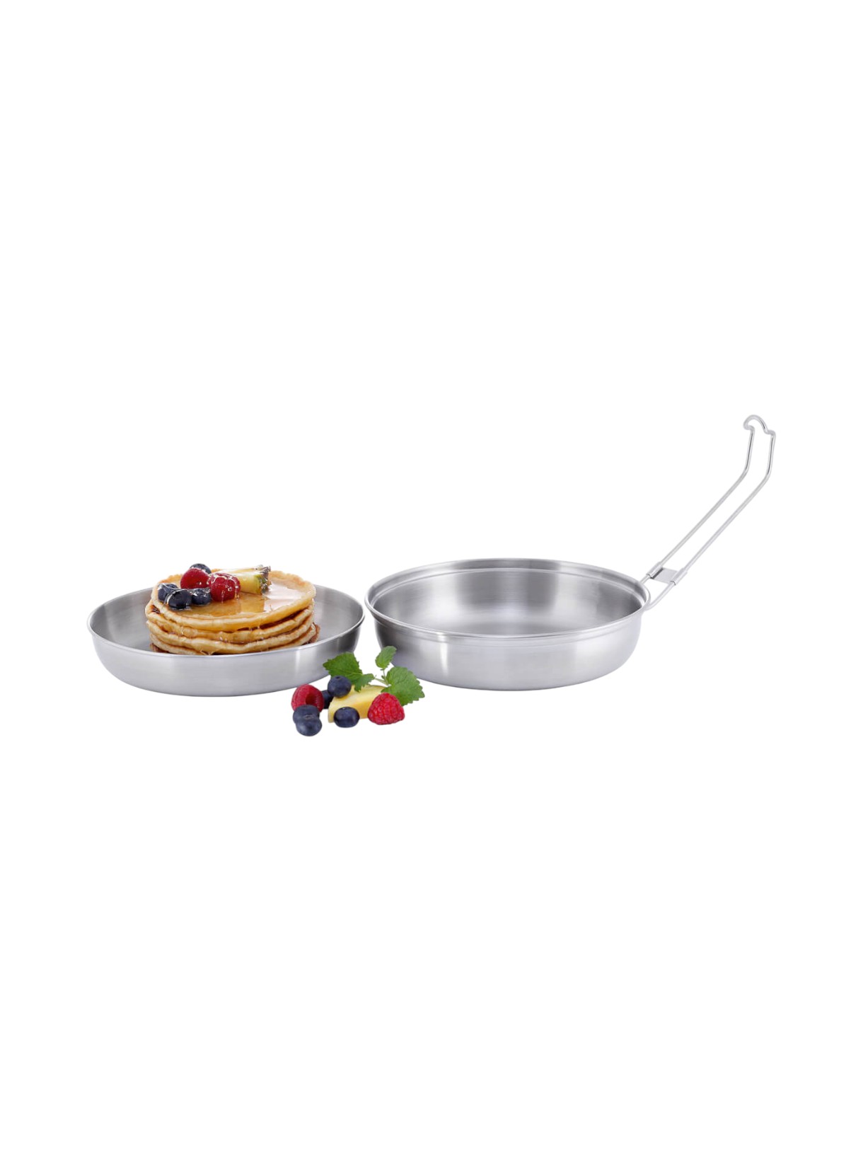 Scout 1L Camping Kochset Top und Deckel mit klappbarem Griff 2