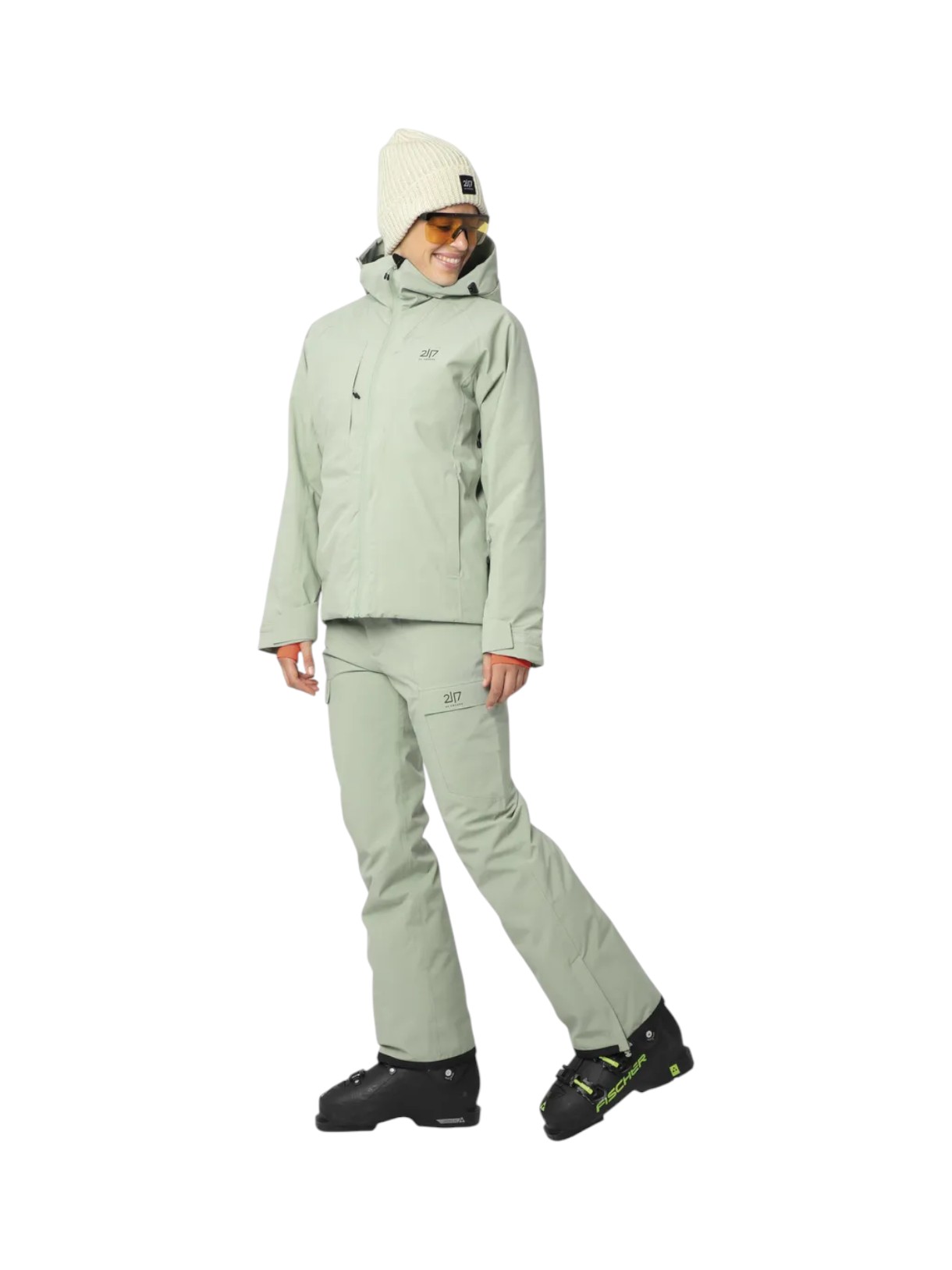 Edum Damen Skijacke mit Kapuze 3