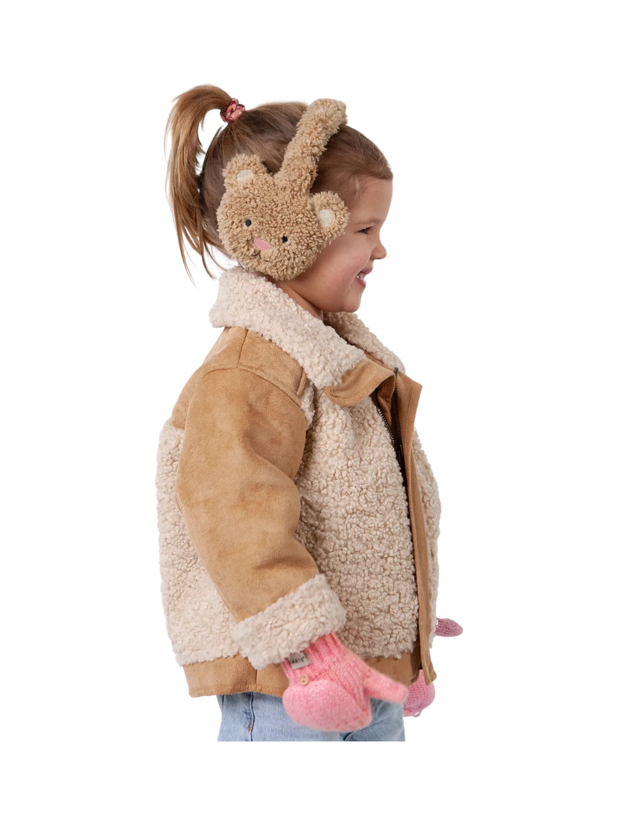 Teddy Kinder Ohrwärmer aus Kunstpelz in Tierform 3