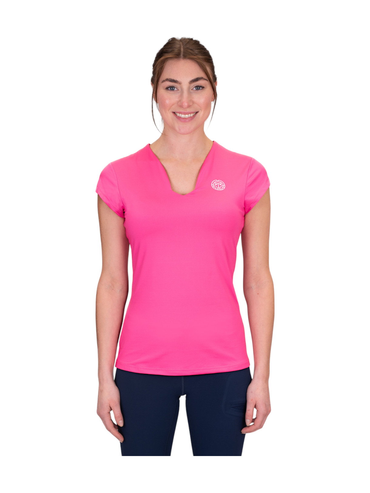 Crew V-neck Tee Damen T-Shirt 3
