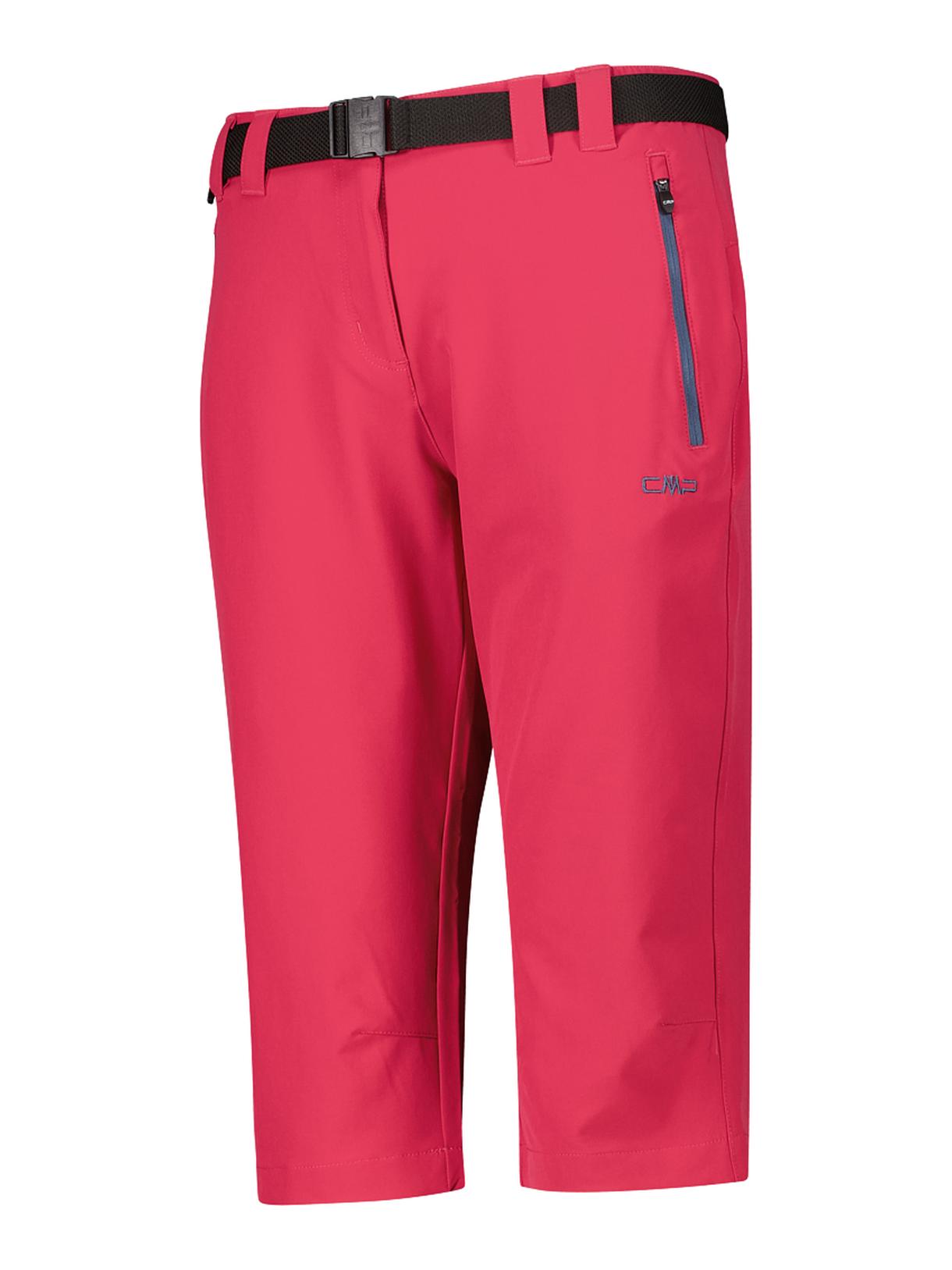 Damen Capri Trekking Hose mit Gürtel und Dry Function 3