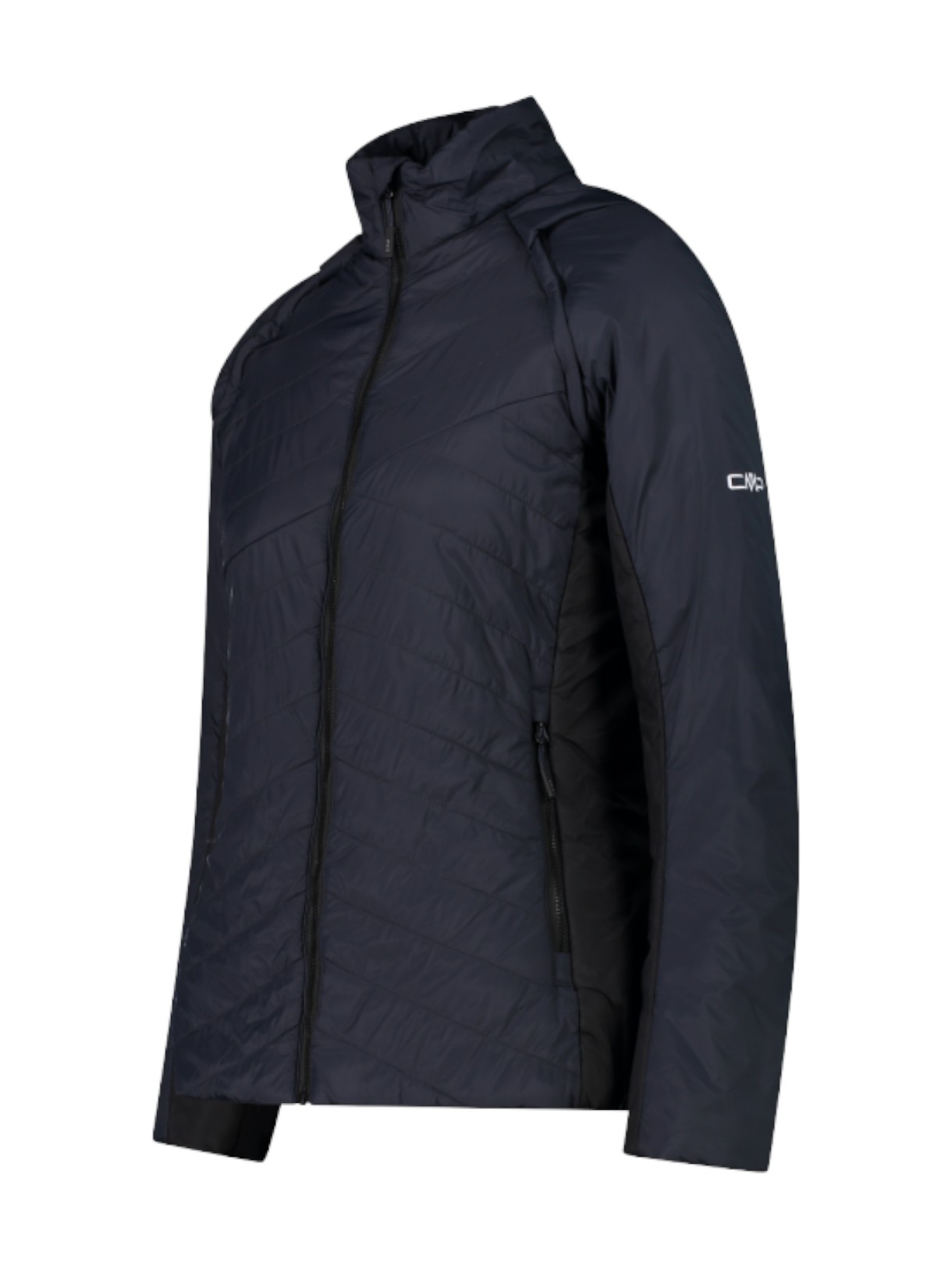 Damen Daunen Jacke mit abnehmbaren Ärmeln grau 3