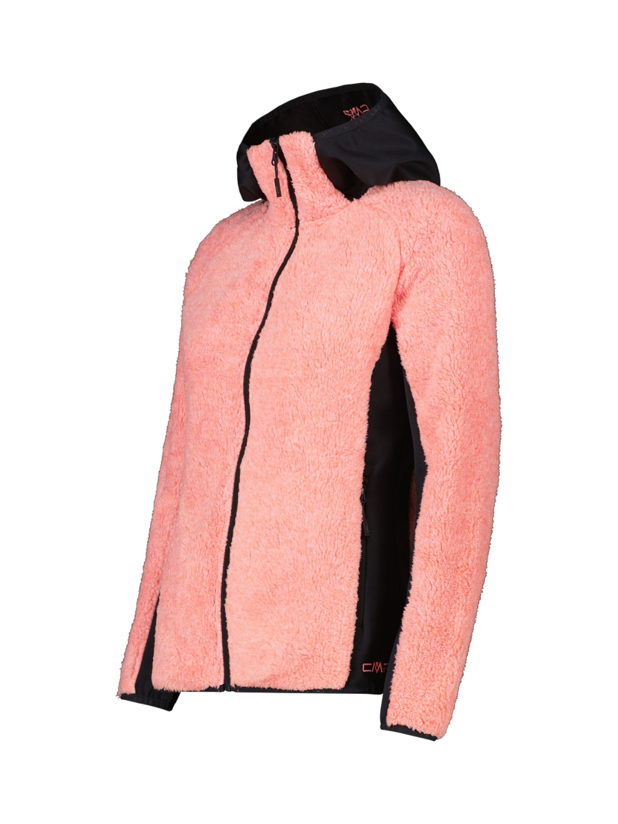 Damen Highloft Fleece Jacke mit Kapuze 3