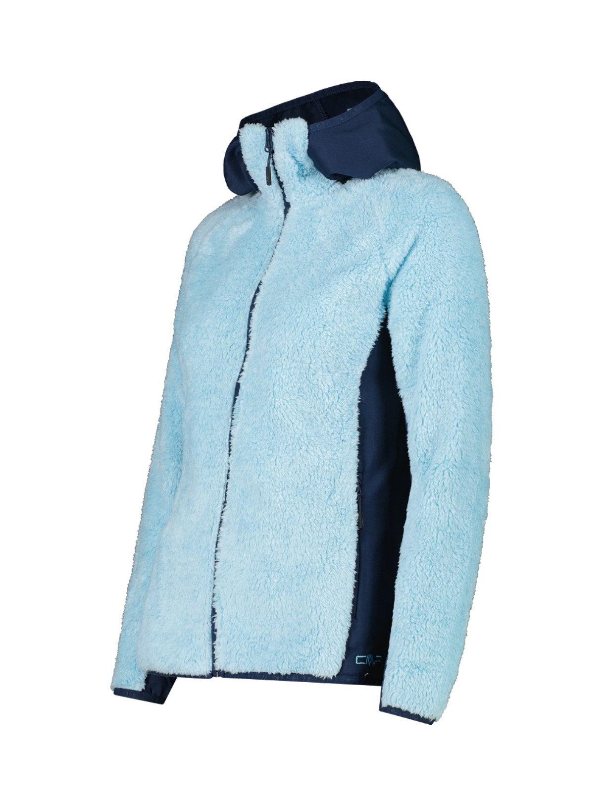 Damen Highloft Fleece Jacke mit Kapuze 3