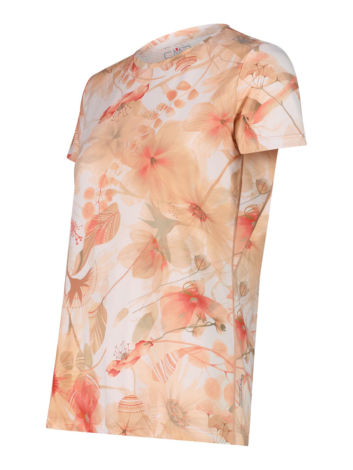 Damen Outdoor T-Shirt mit Blumenprint mit Dry Function 3