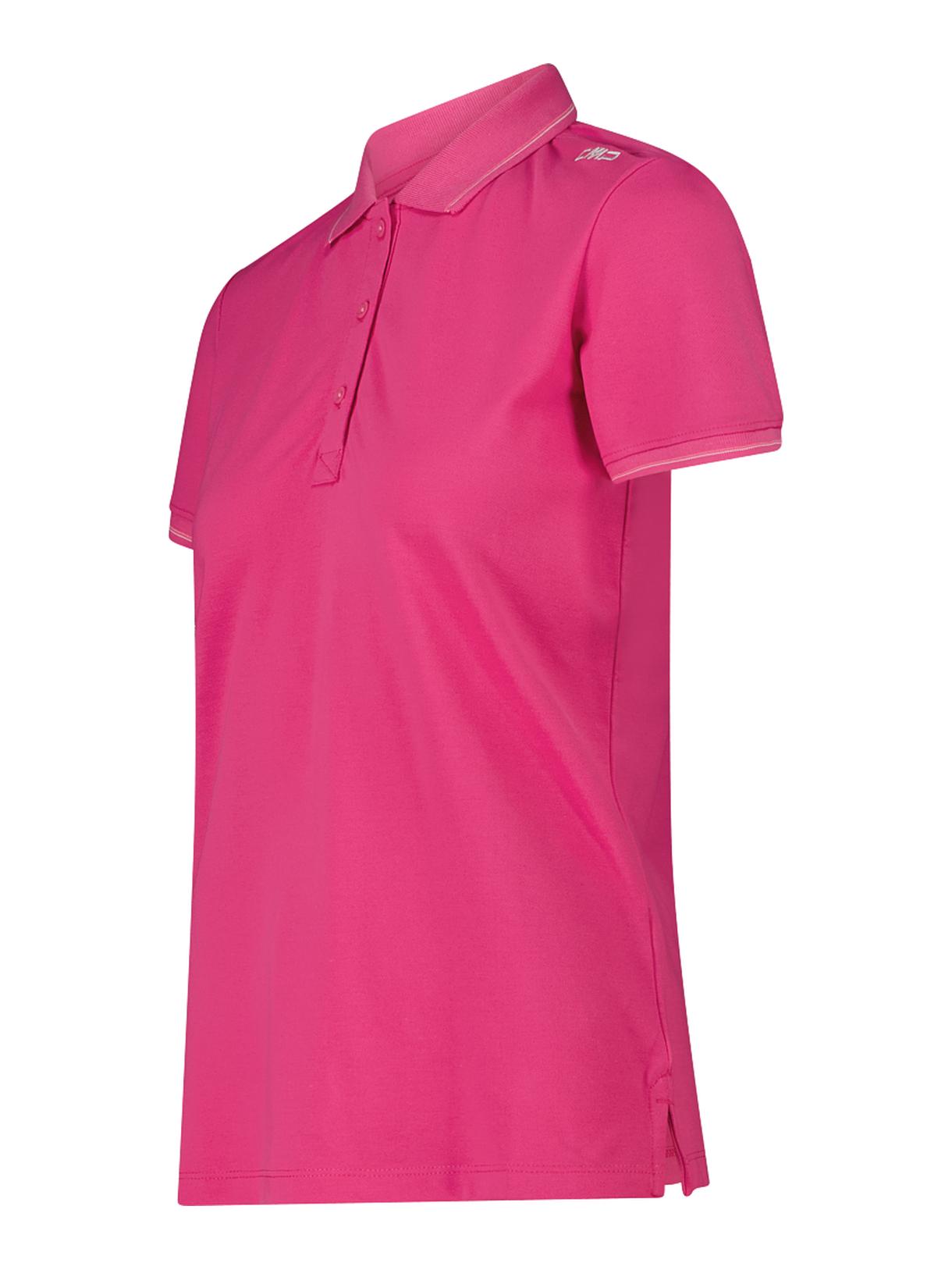 Damen Polo Shirt mit Melange Stretch 3