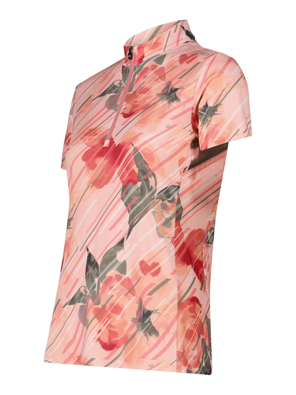 Damen Radshirt mit Blumenprint und Dry Function 3